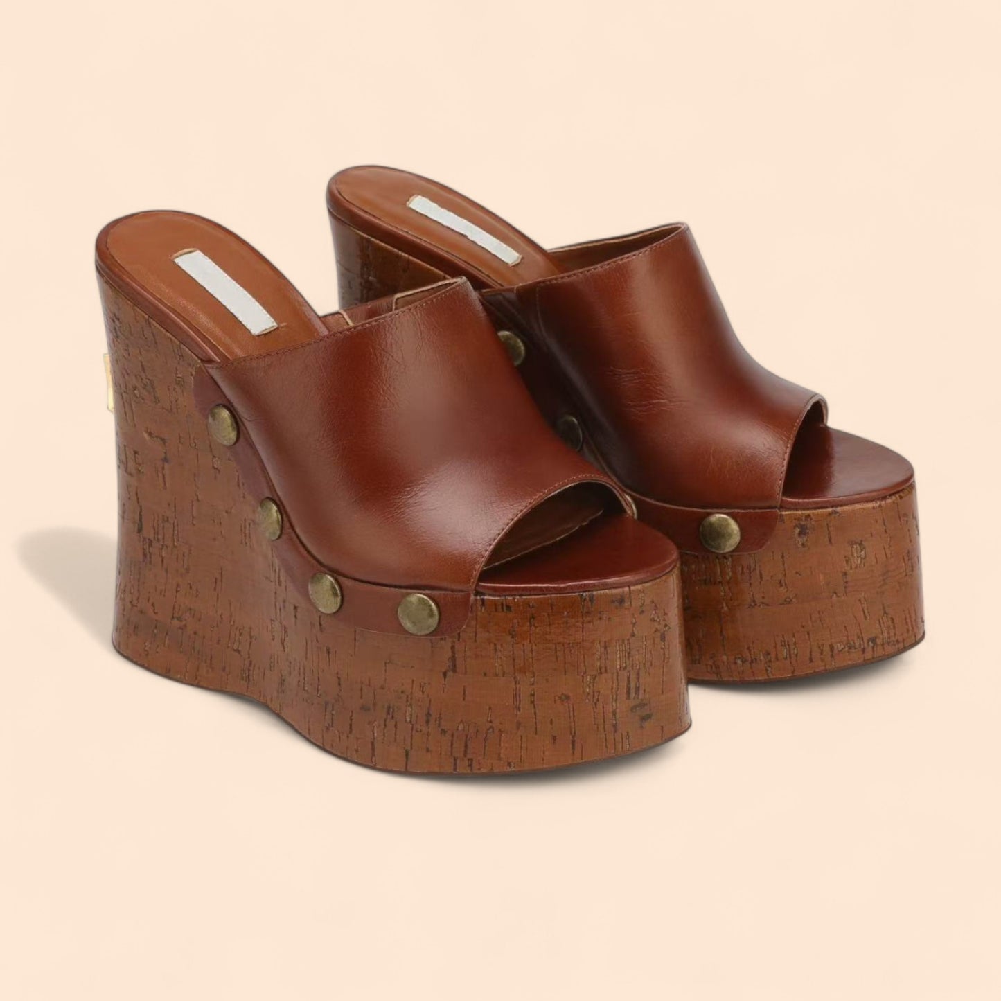 Sandalias Marrones Plataforma Sierra Canela