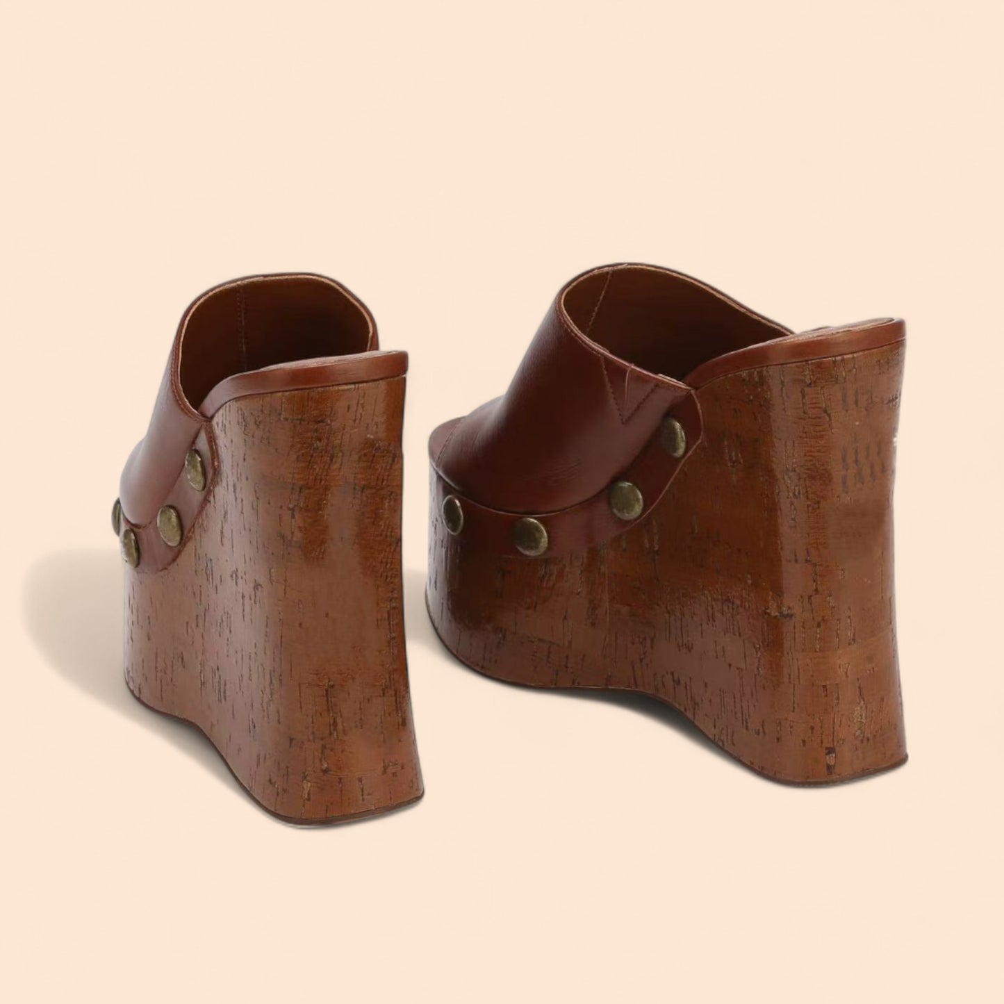 Sandalias Marrones Plataforma Sierra Canela