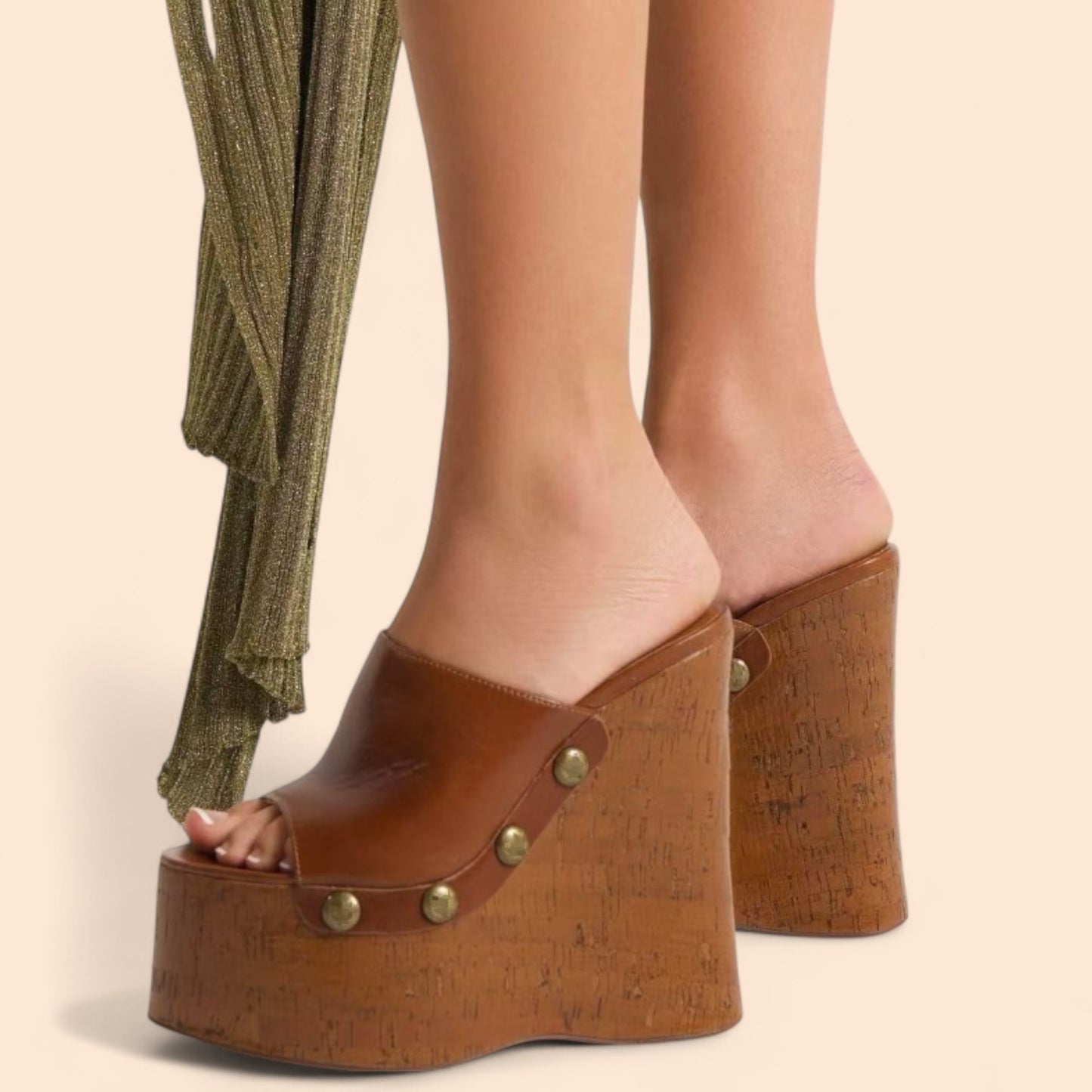 Sandalias Marrones Plataforma Sierra Canela