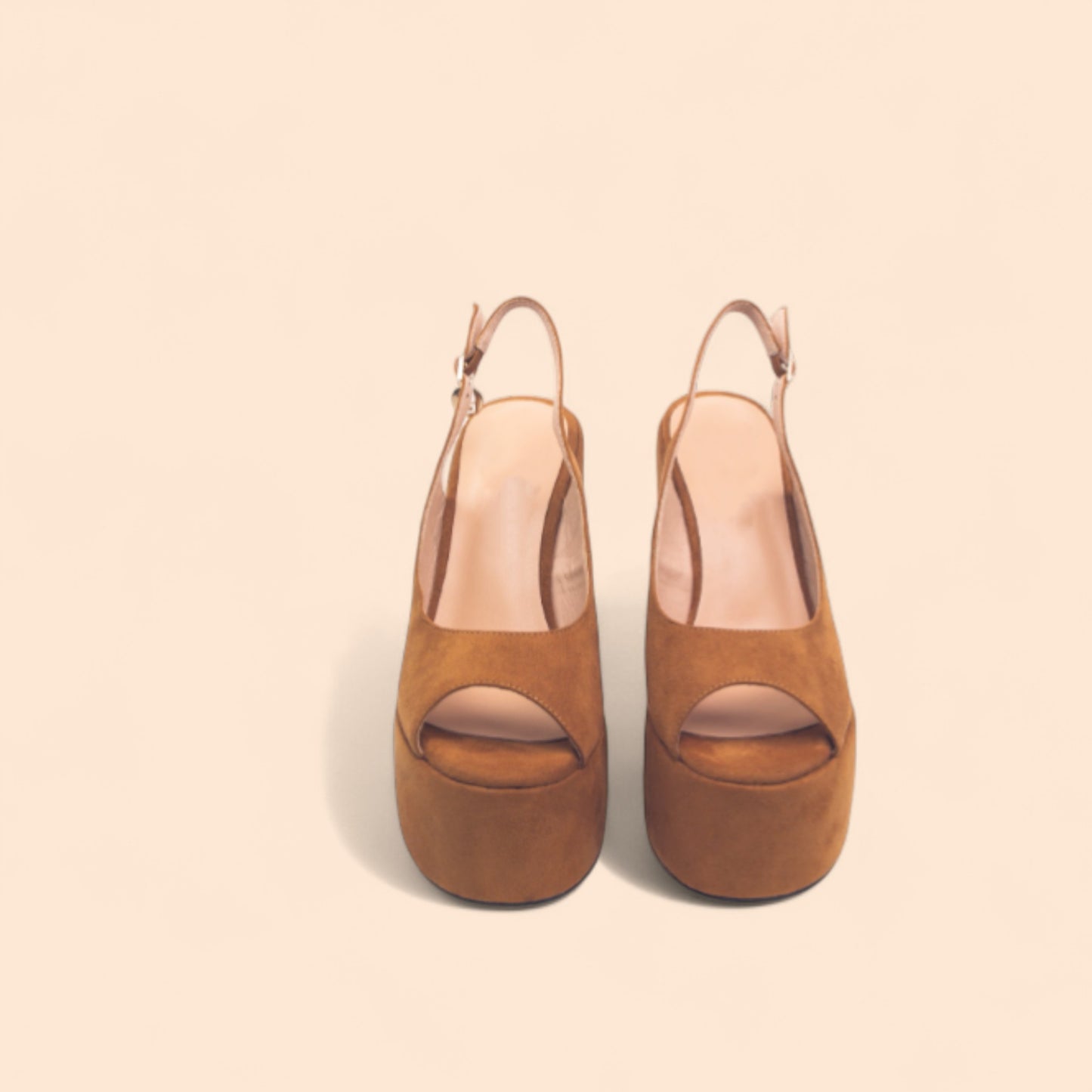 Sandalias Marrones Plataforma Alzada
