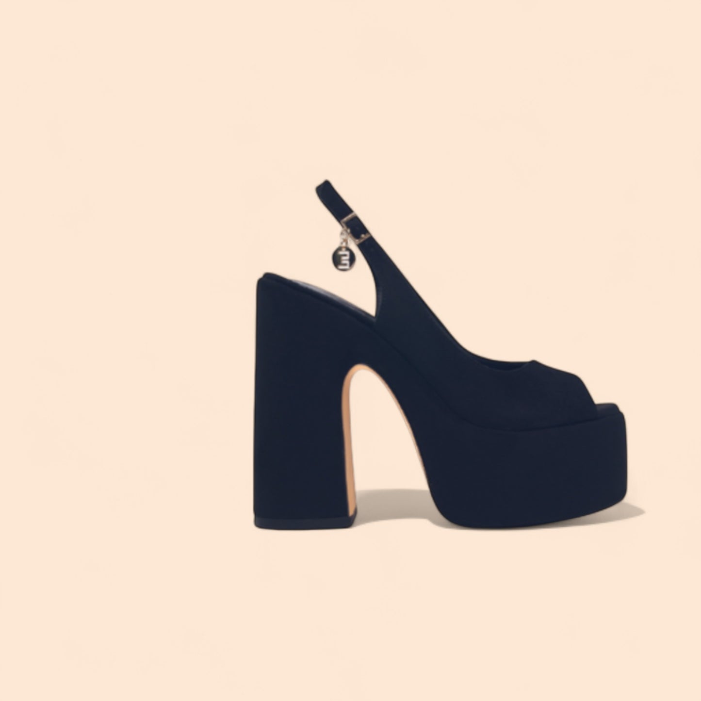 Sandalias Negras Plataforma Alzada