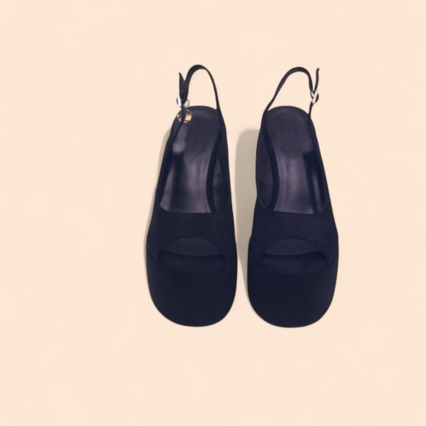 Sandalias Negras Plataforma Alzada