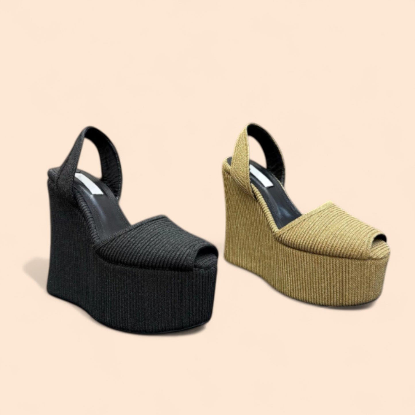 Sandalias Plataforma Beige Cumbre