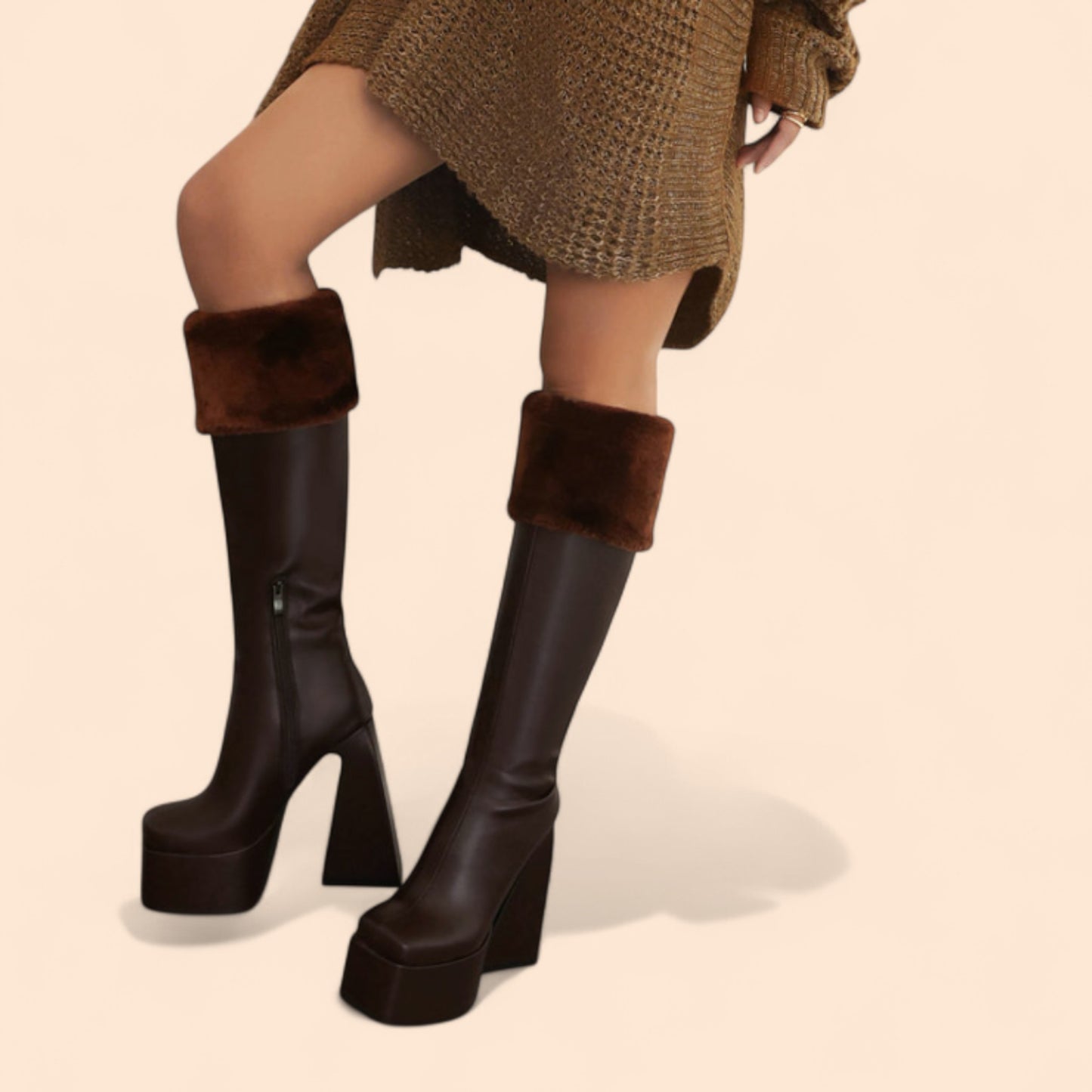 Botas Marrones Plataforma Valentina