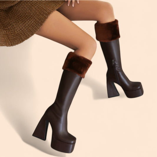 Botas Marrones Plataforma Valentina