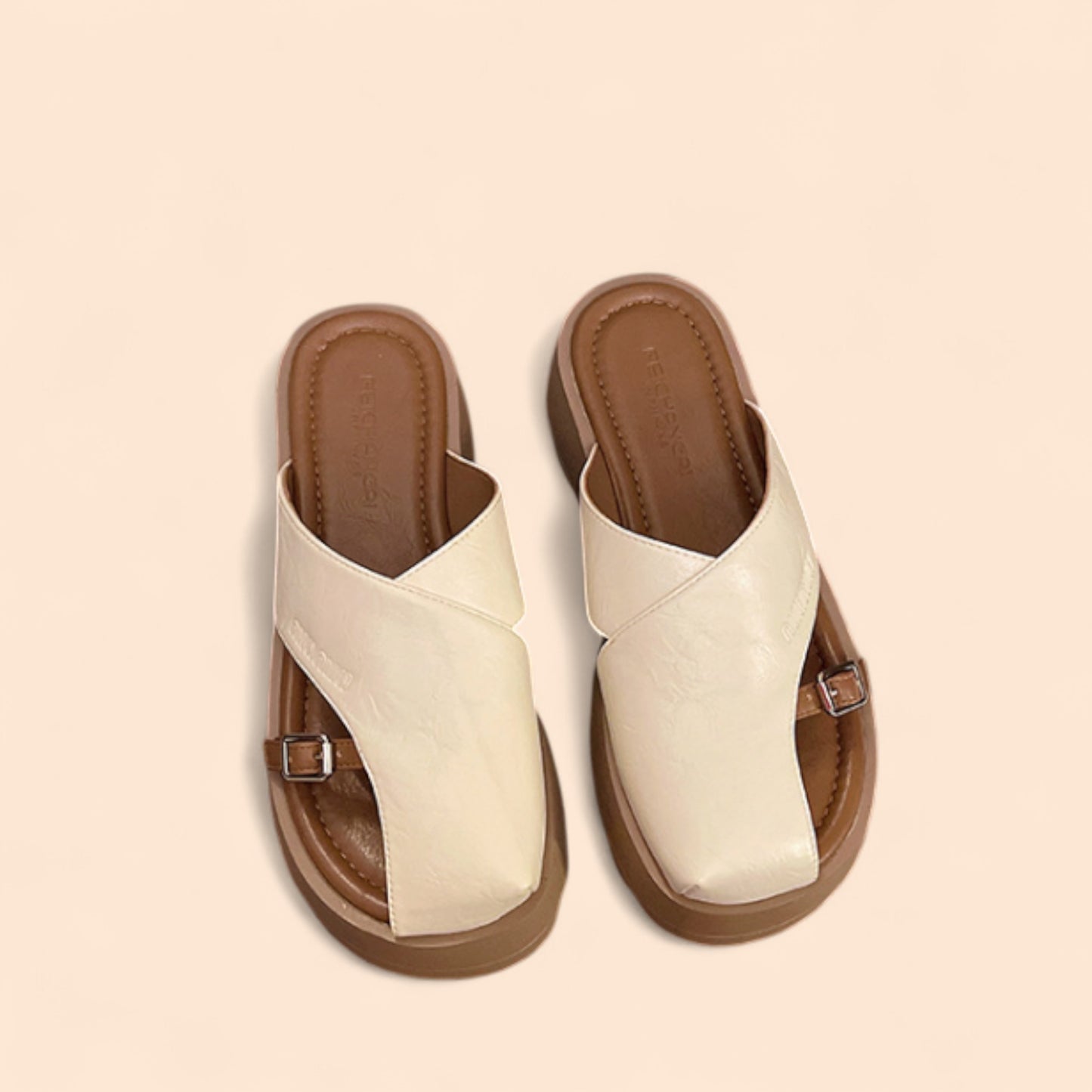 Sandalias Blancas Plataforma Amura