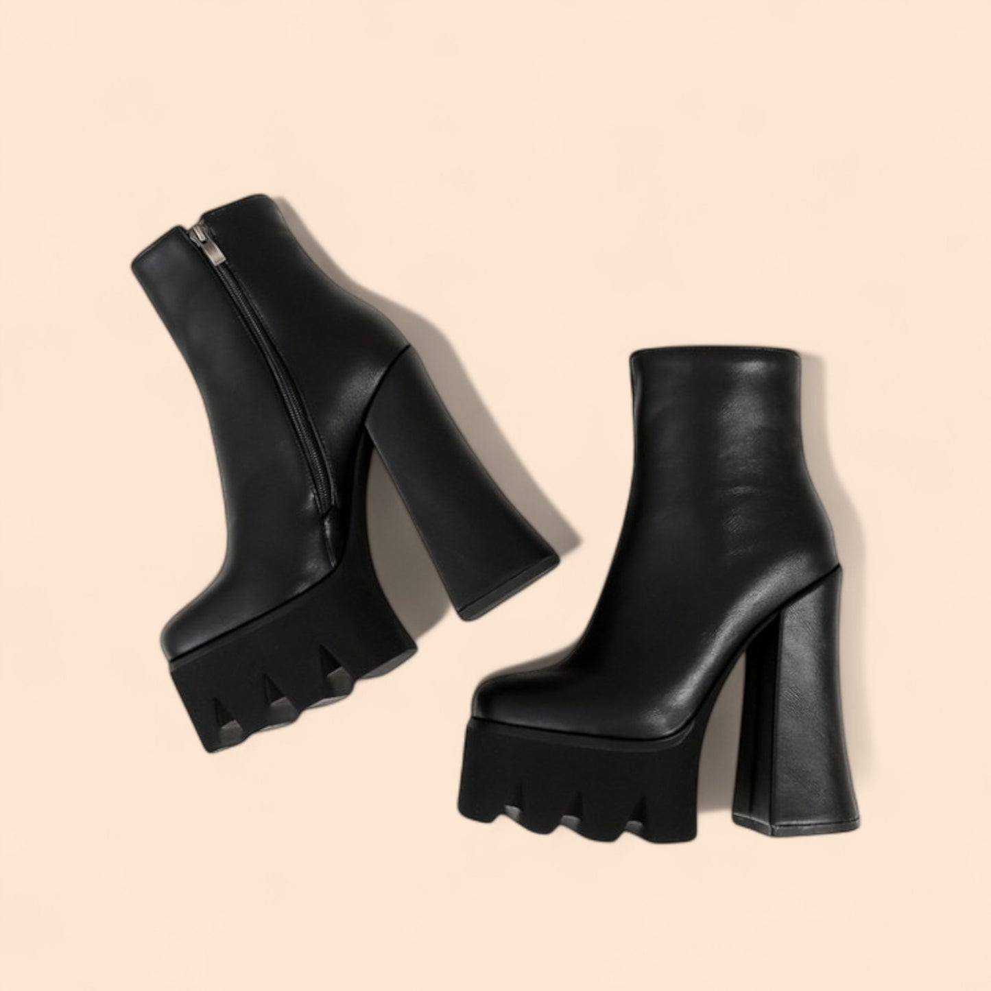 Botines Negros Plataforma Fiera