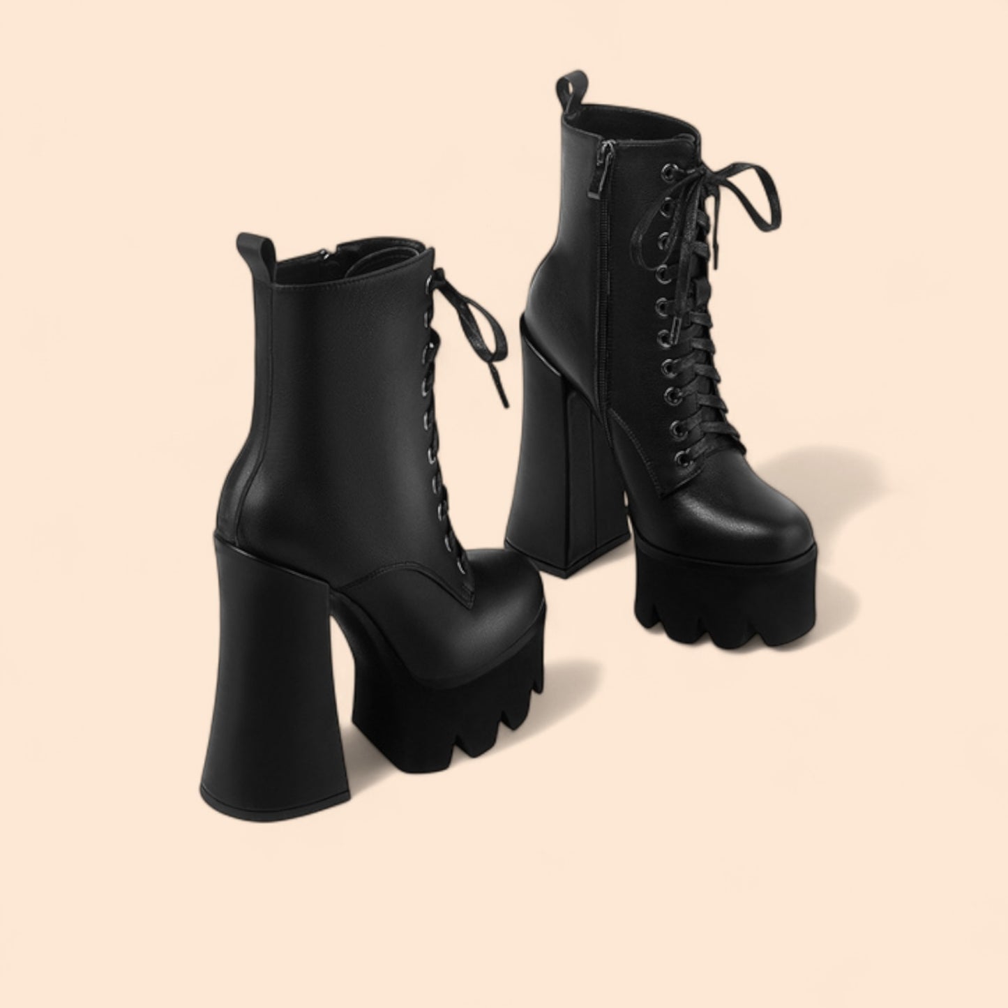 Botines Negros Plataforma Fénix