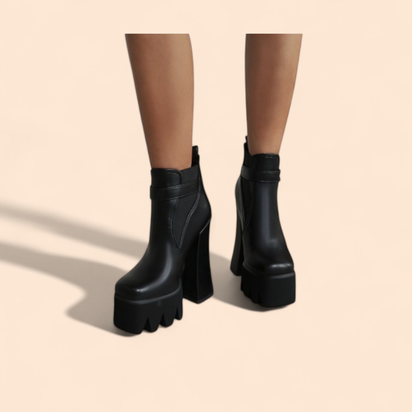 Botines Negros Plataforma Enigma