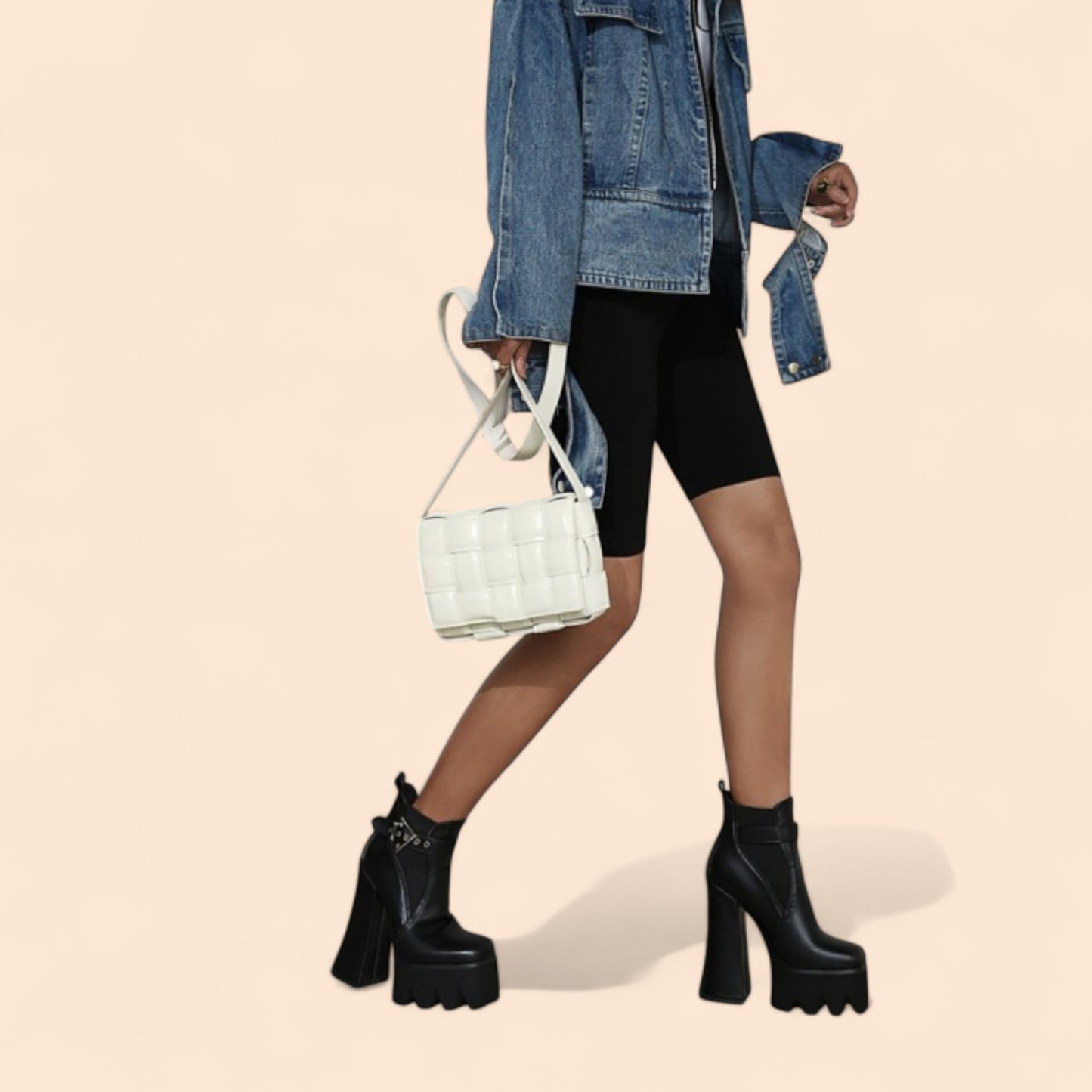 Botines Negros Plataforma Enigma