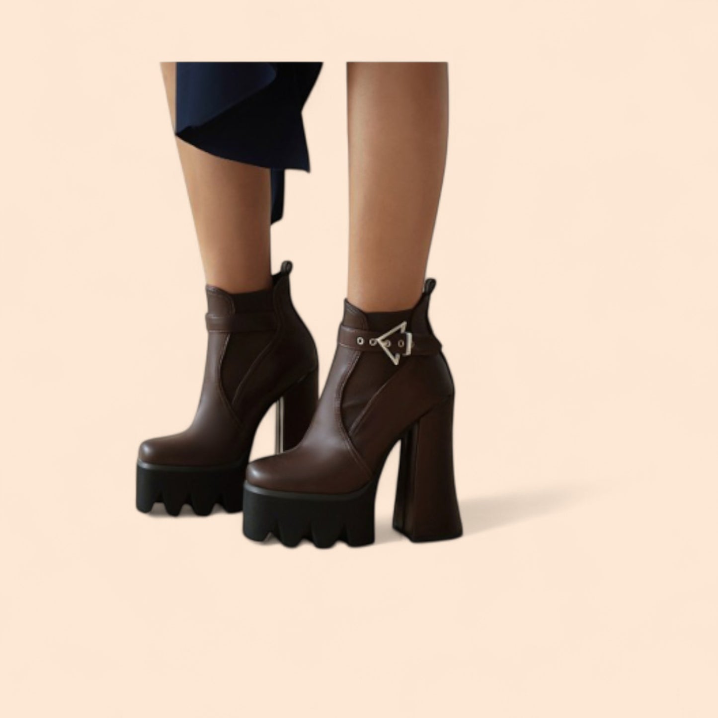 Botines Plataforma Marrones Enigma