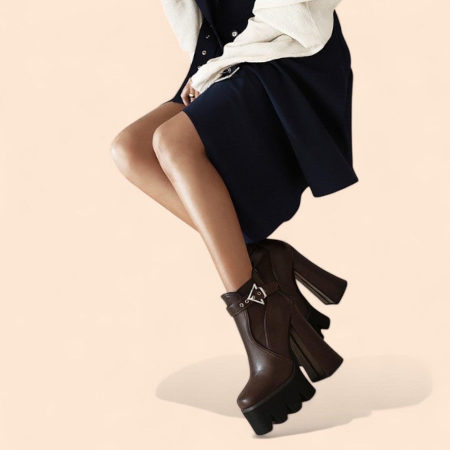 Botines Plataforma Marrones Enigma