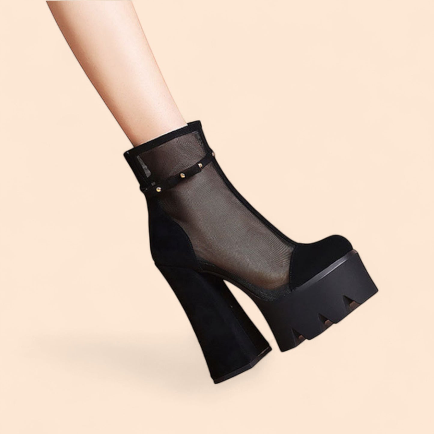 Botines Negros Plataforma Lucía