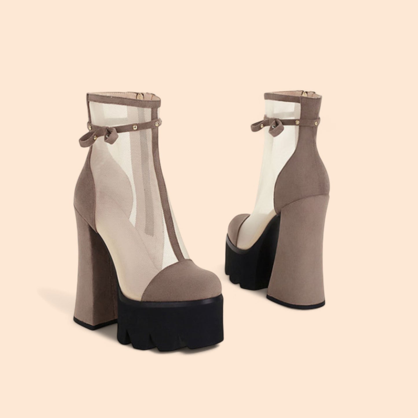 Botines Plataforma Marrones Lucía