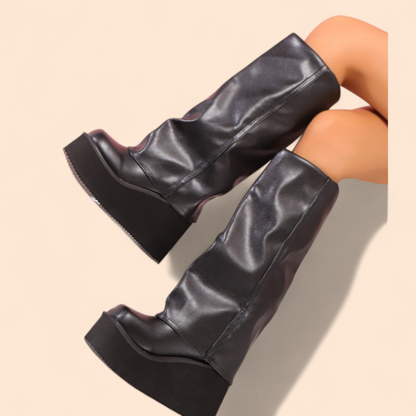 Botas Negras Plataforma Vega