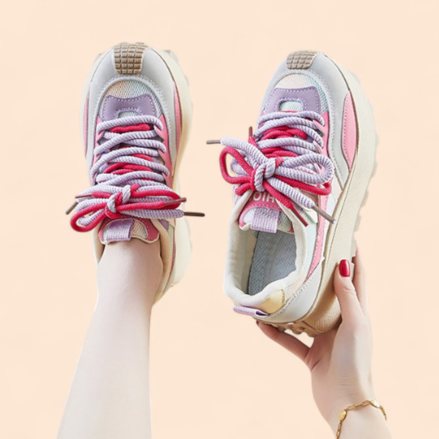 Zapatillas Rosas Plataforma Soléa