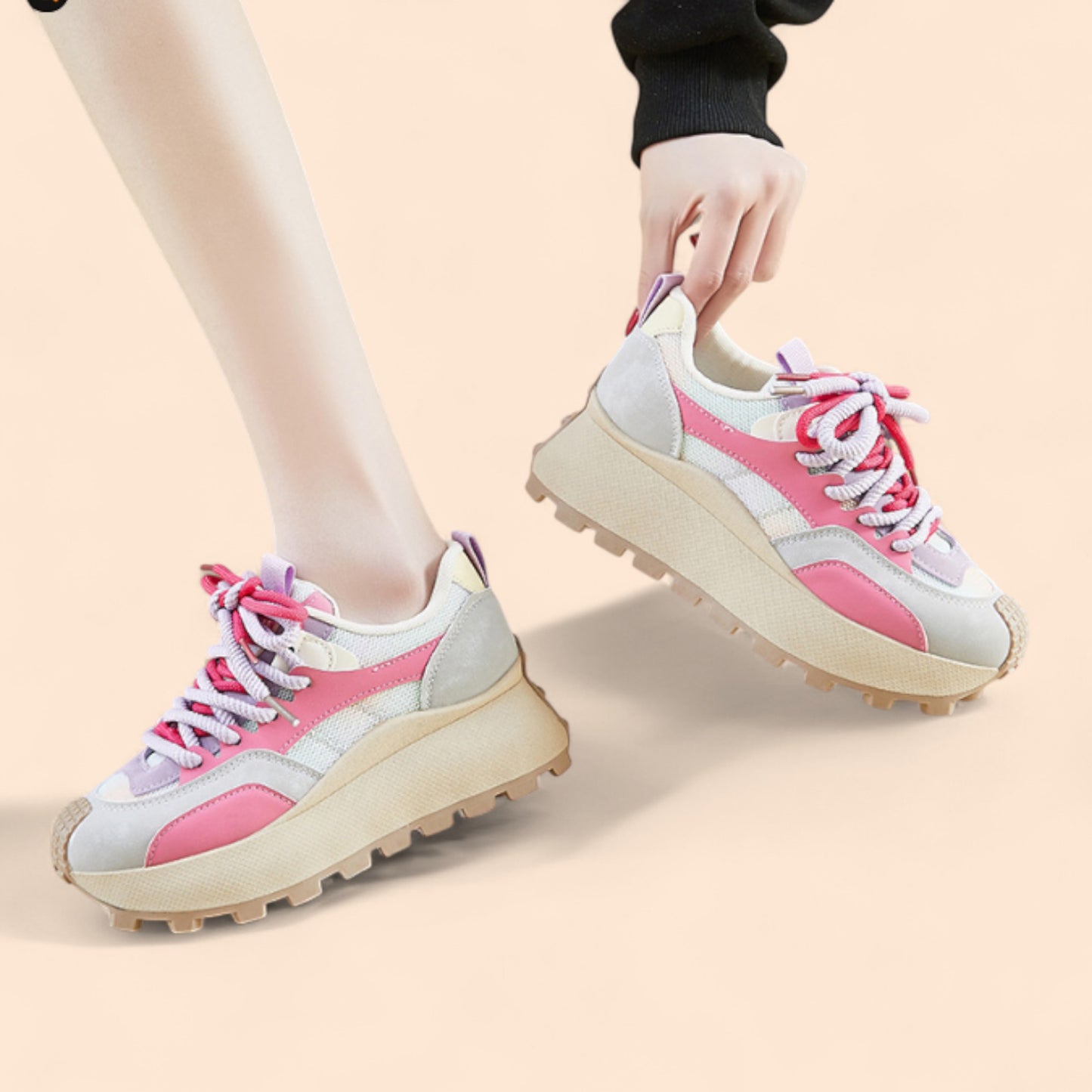 Zapatillas Rosas Plataforma Soléa