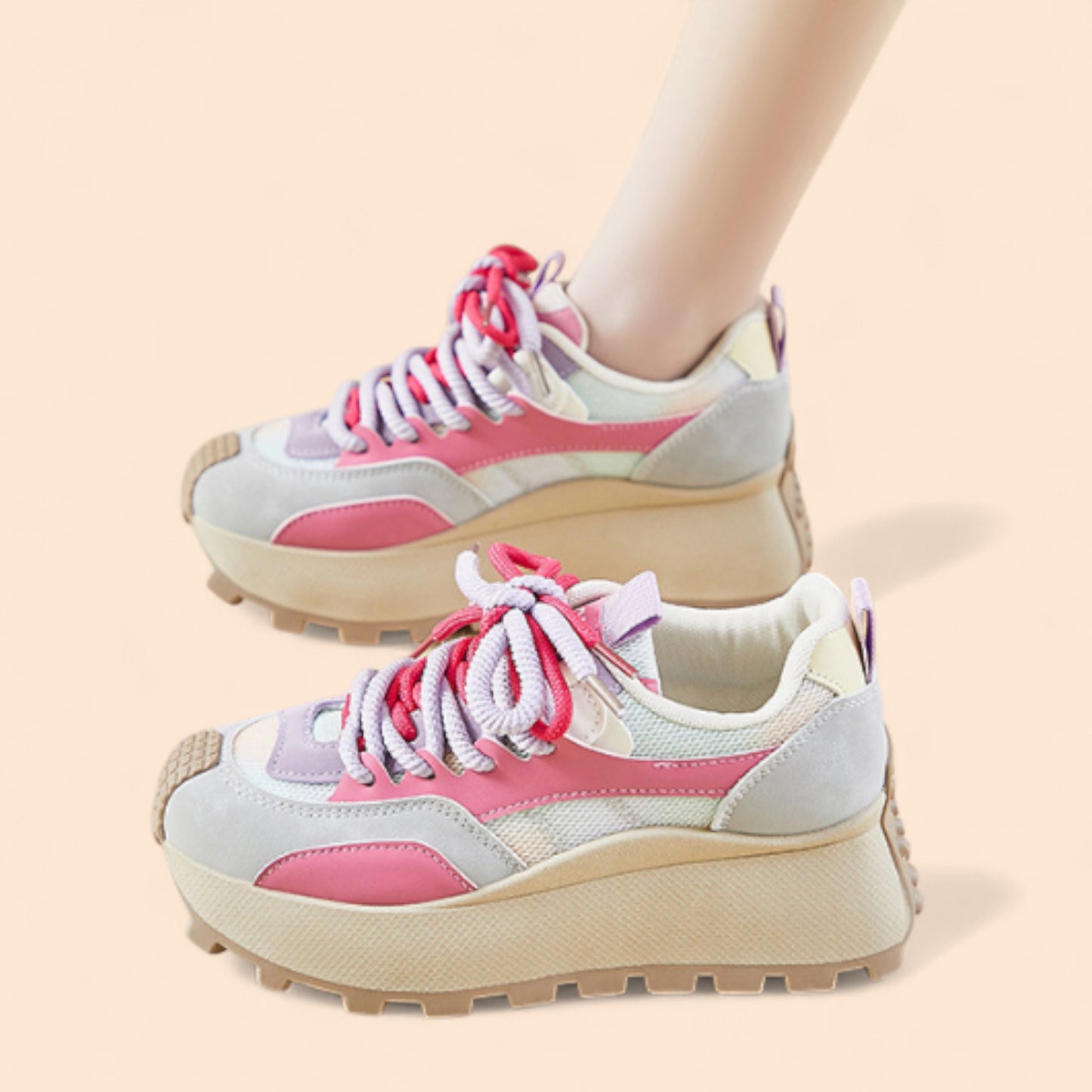 Zapatillas Rosas Plataforma Soléa