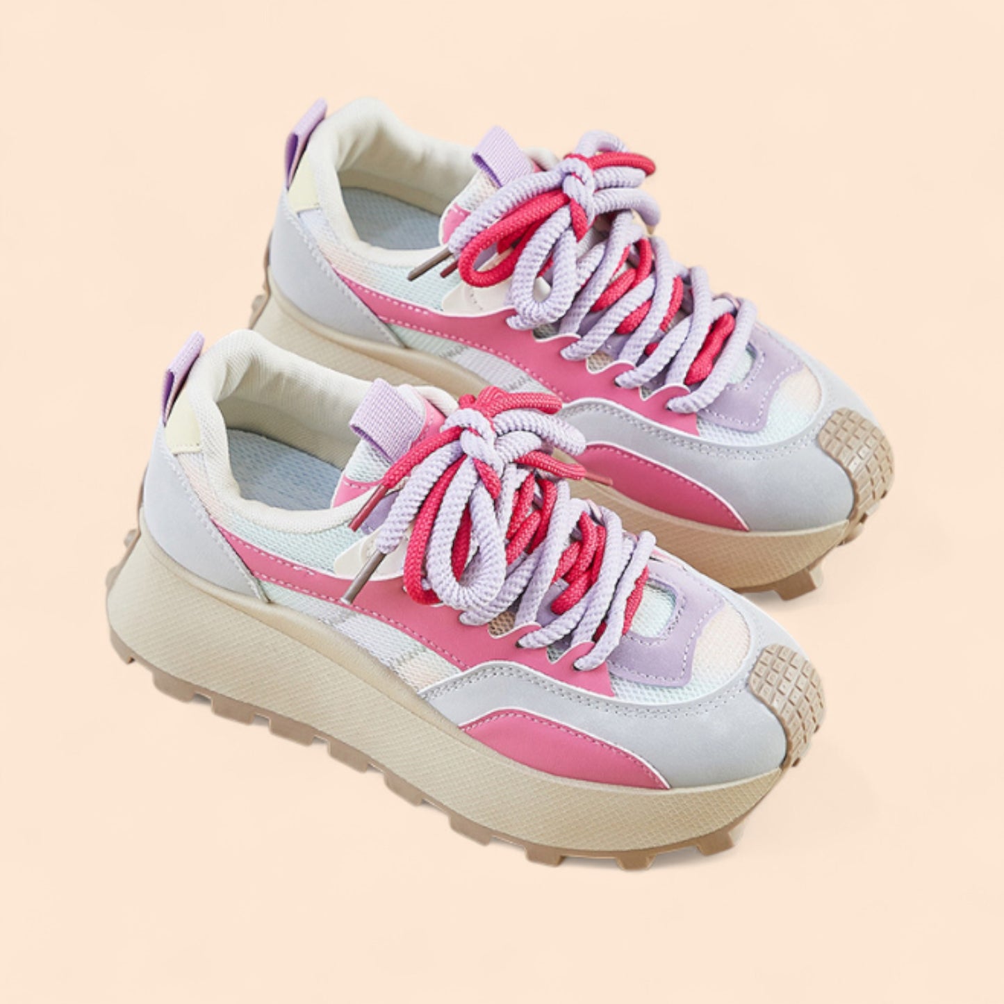 Zapatillas Rosas Plataforma Soléa