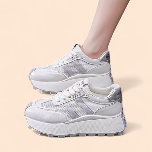 Zapatillas Gris Plataforma Alba