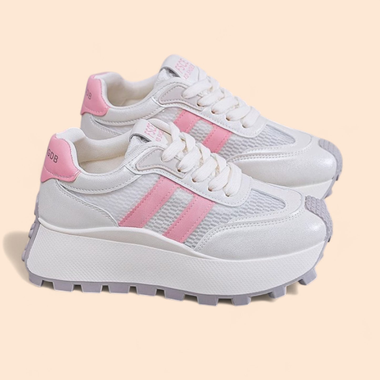 Zapatillas Rosas Plataforma Alba