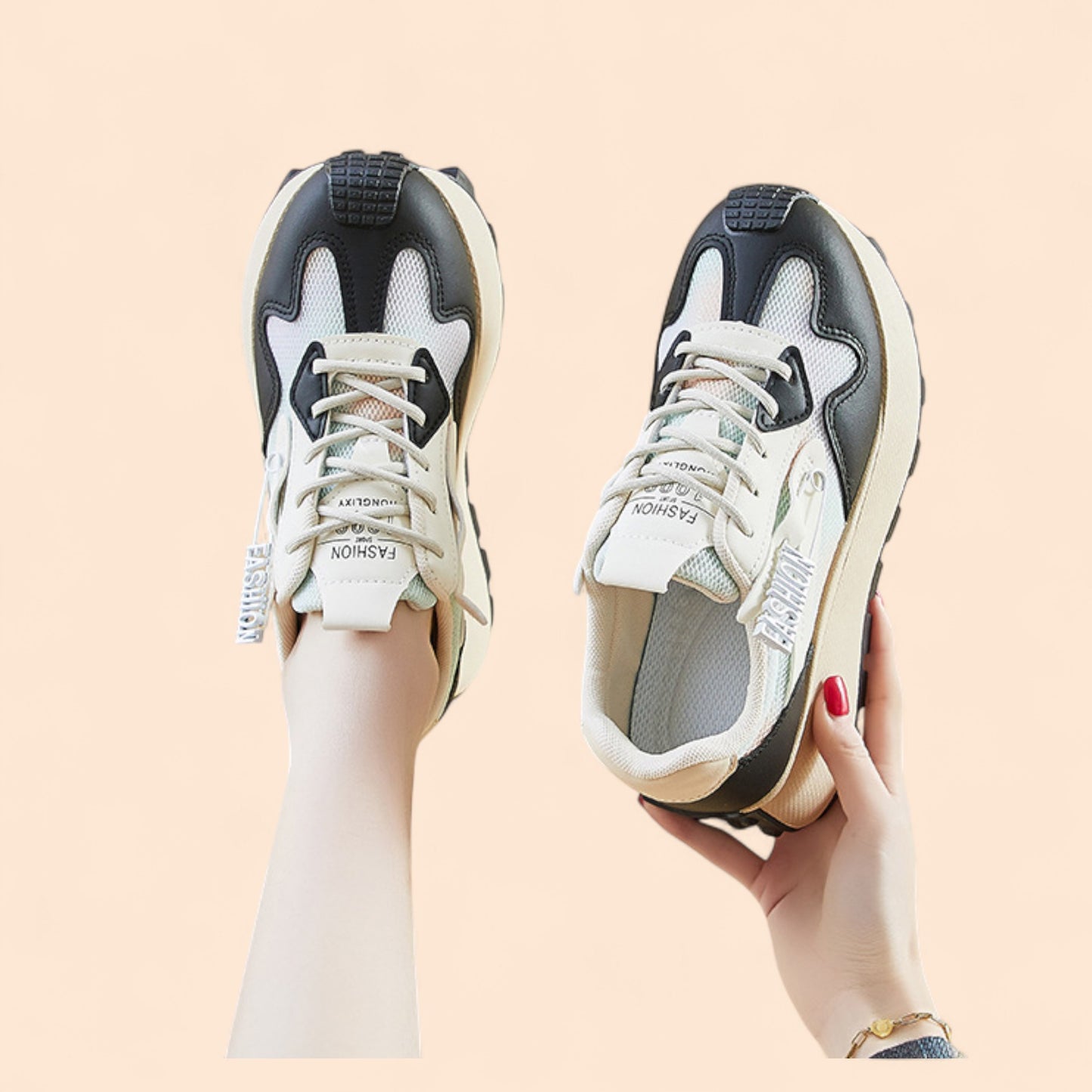 Zapatillas Negras Con Plataforma Cielo