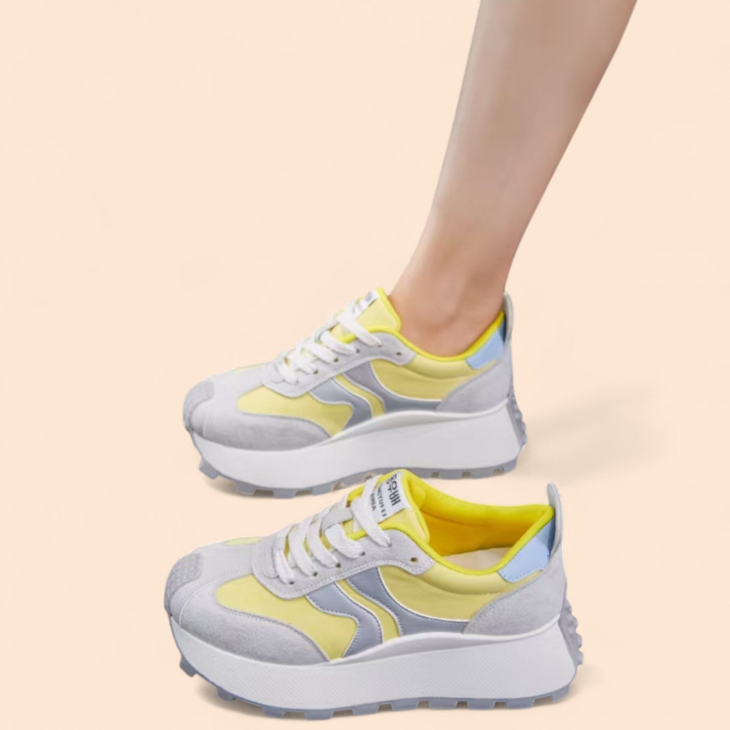 Zapatillas Amarillas Plataforma Aurora