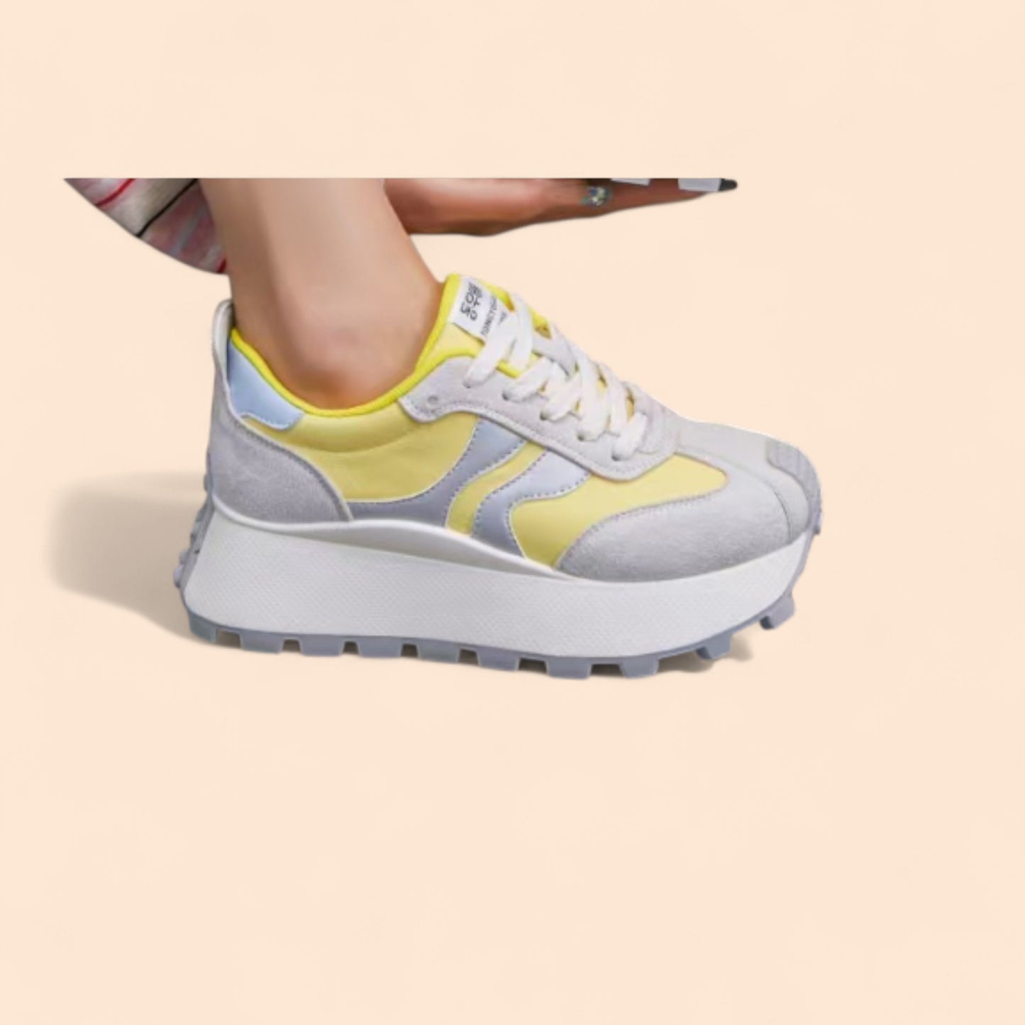 Zapatillas Amarillas Plataforma Aurora