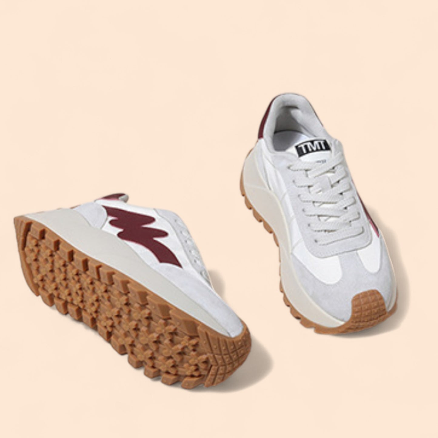 Zapatillas Rojas Mujer Plataforma Viva