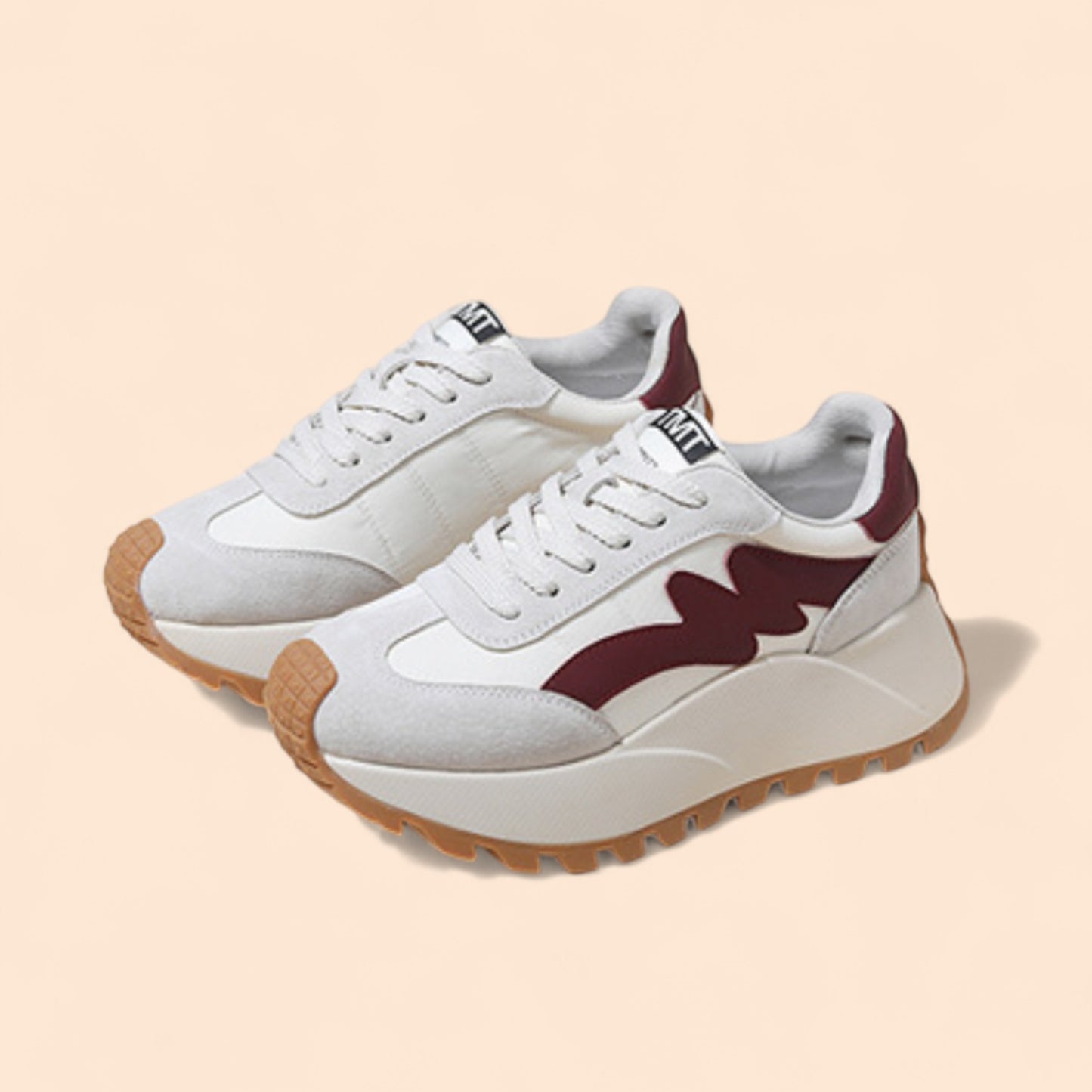 Zapatillas Rojas Mujer Plataforma Viva