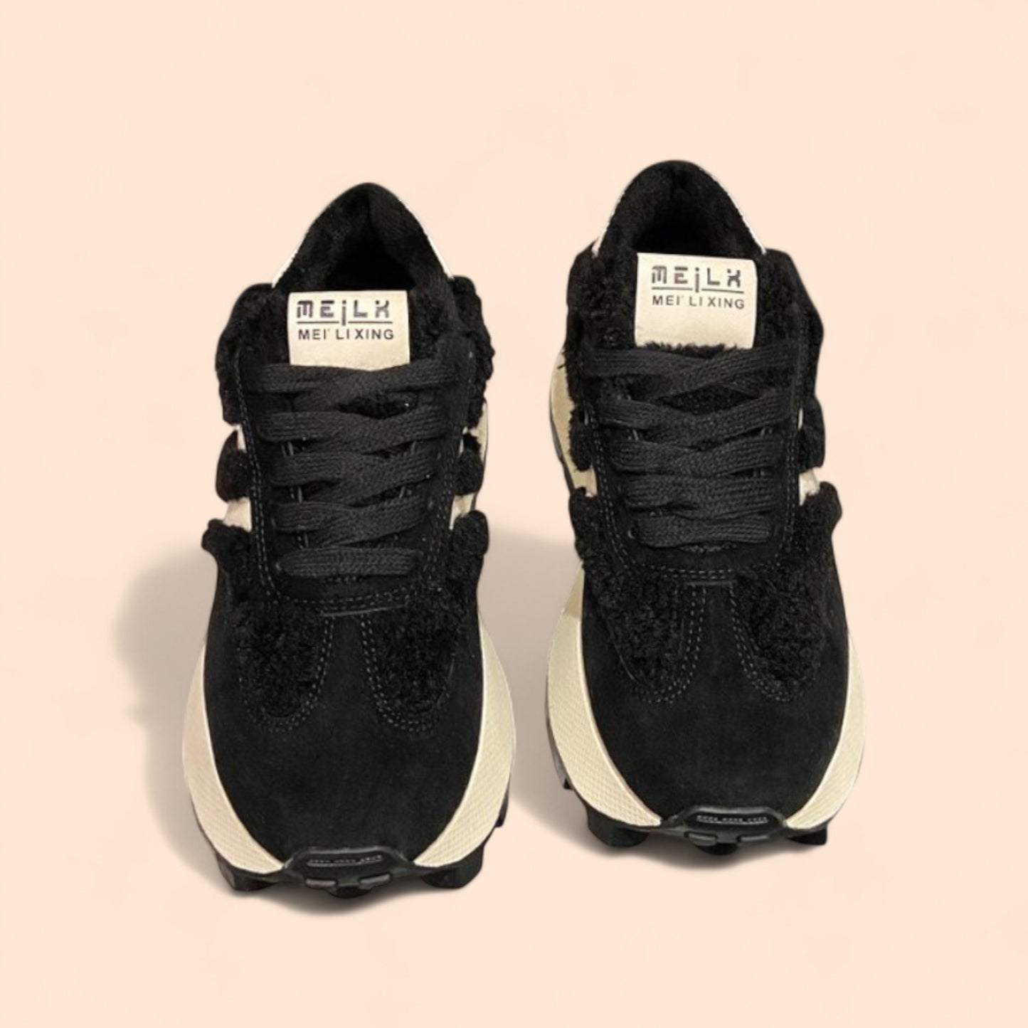 Zapatillas Negras Con Plataforma Nube 2