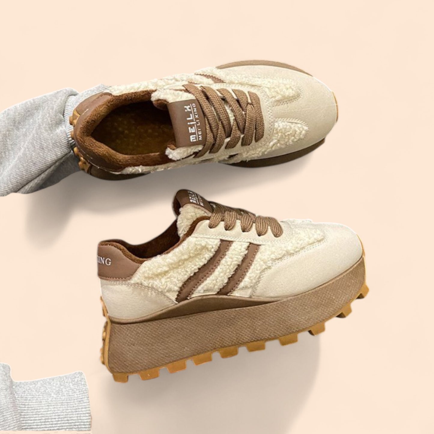 Zapatillas Marrones Plataforma Nube 2