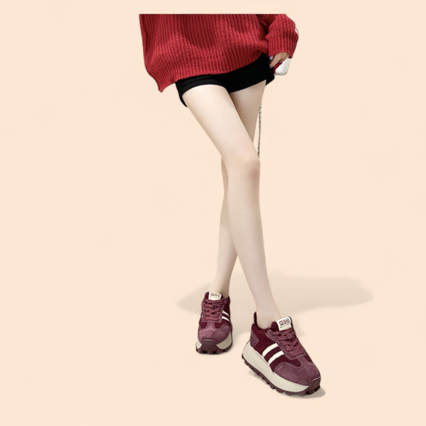 Zapatillas Rojas Mujer Plataforma Terra