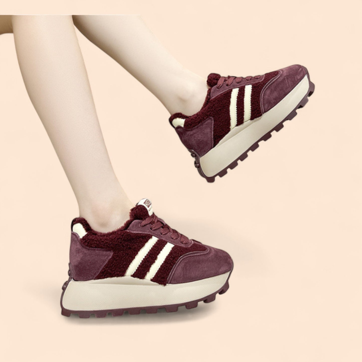 Zapatillas Rojas Mujer Plataforma Terra