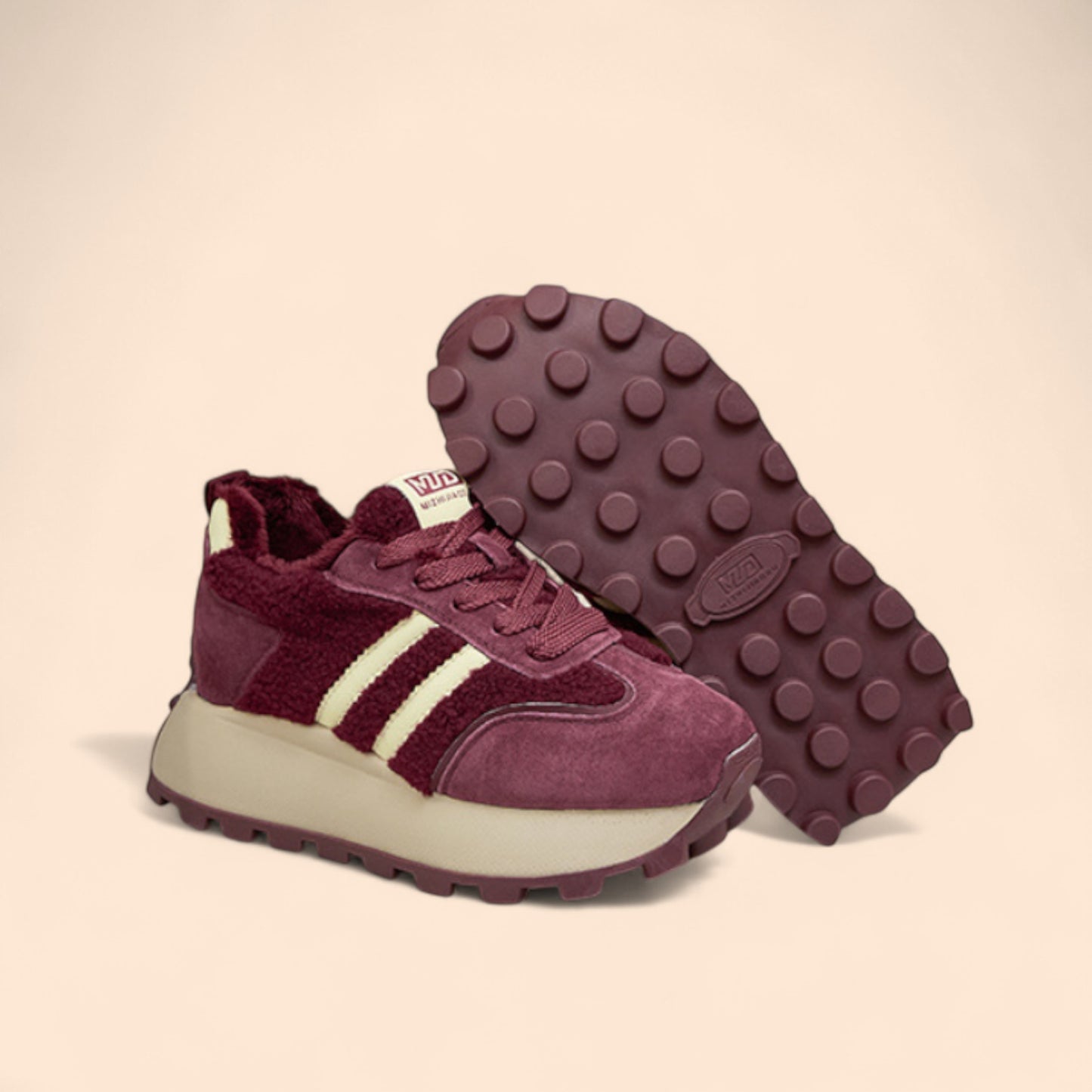 Zapatillas Rojas Mujer Plataforma Terra