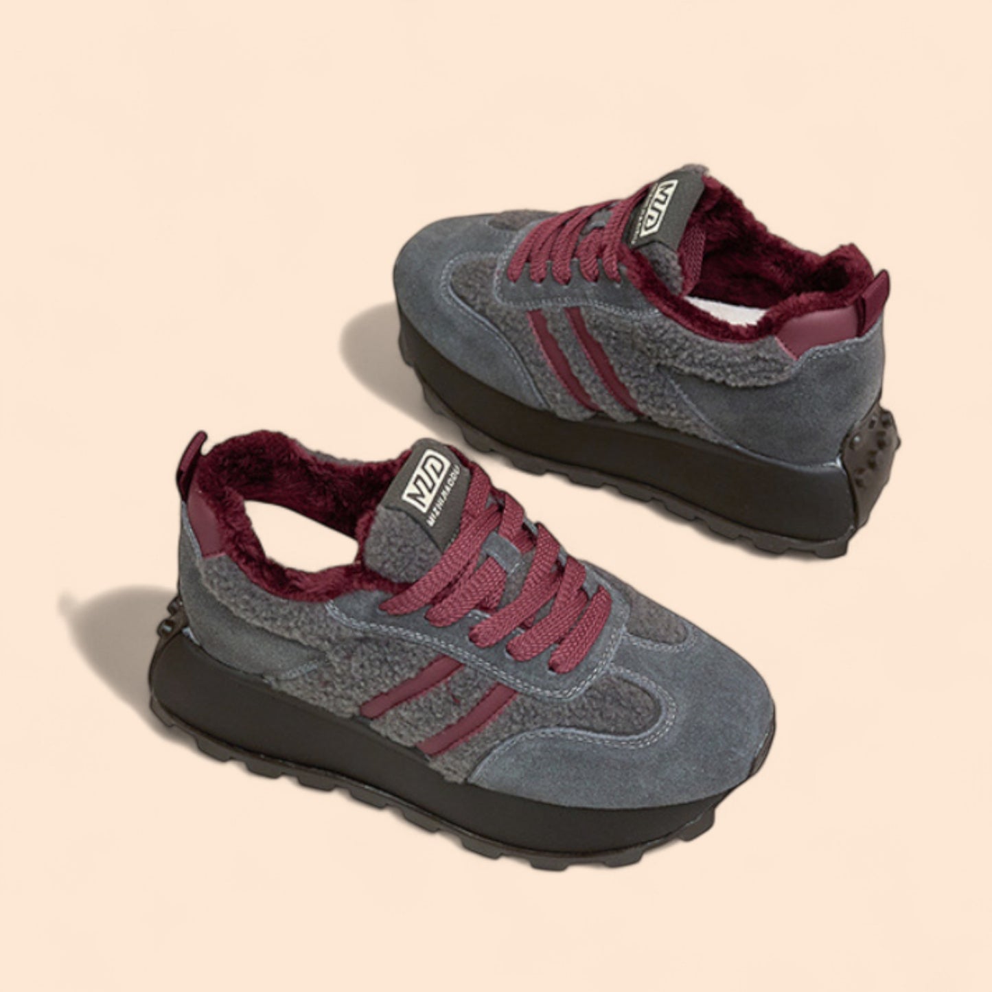 Zapatillas Grises Plataforma Terra