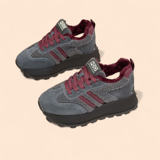 Zapatillas Grises Plataforma Terra