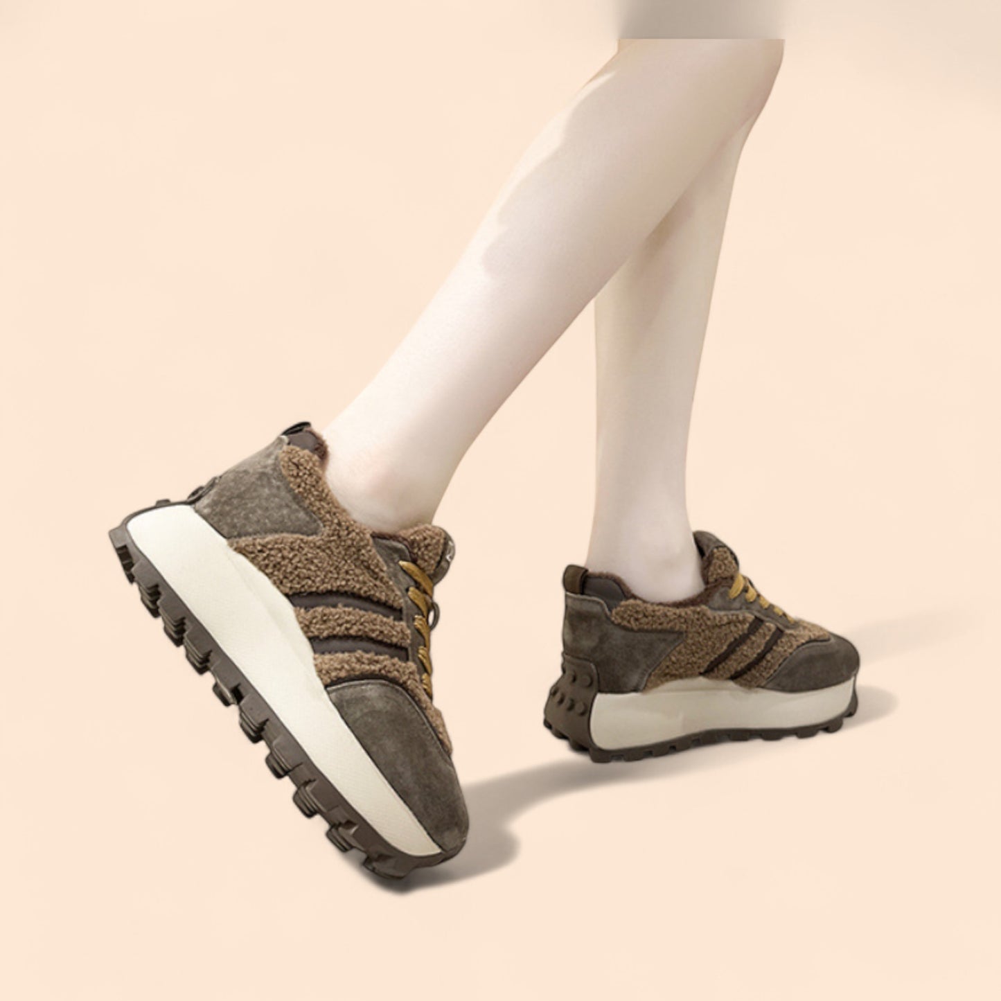 Zapatillas Marrones Plataforma Terra