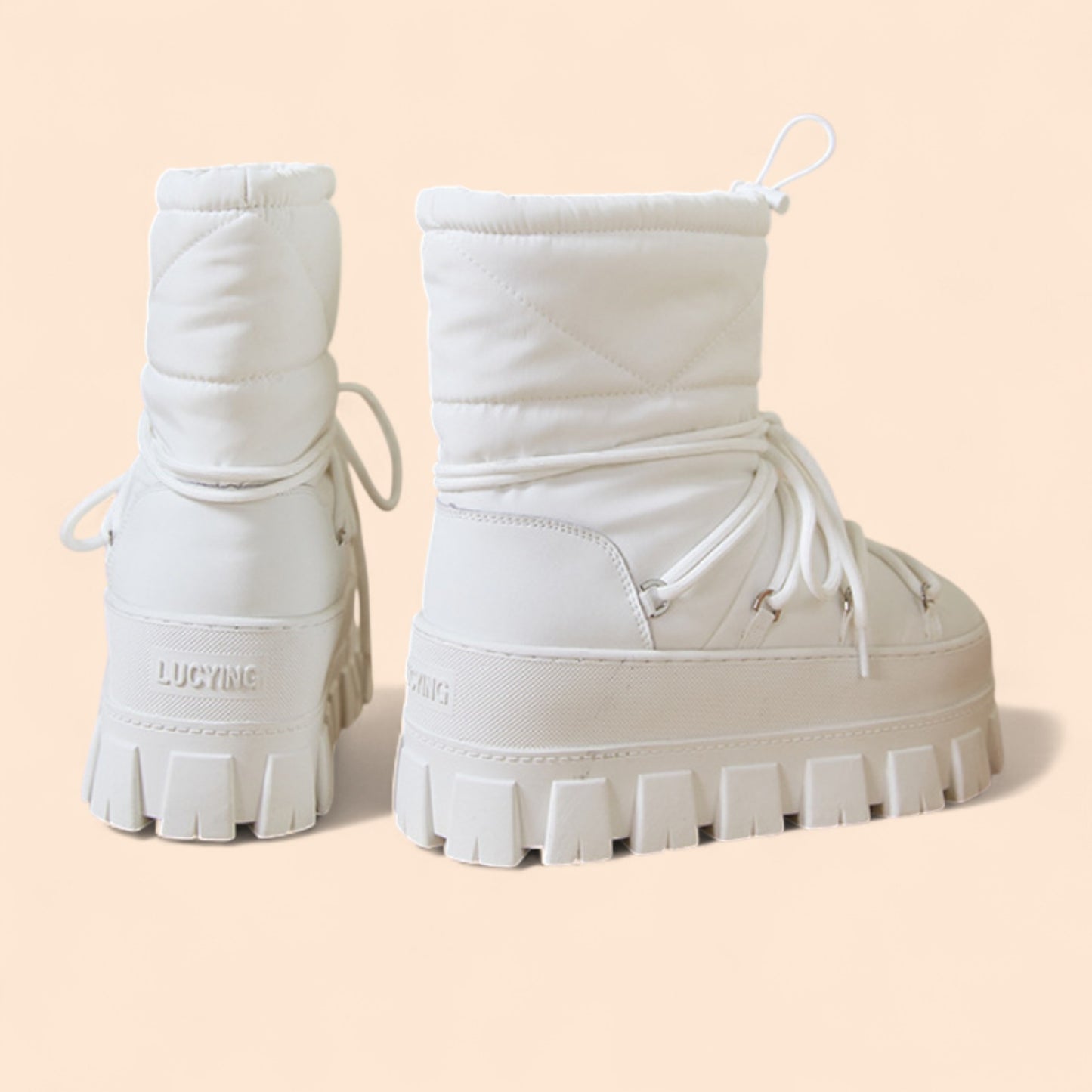 Botas Blancas Plataforma Nevada