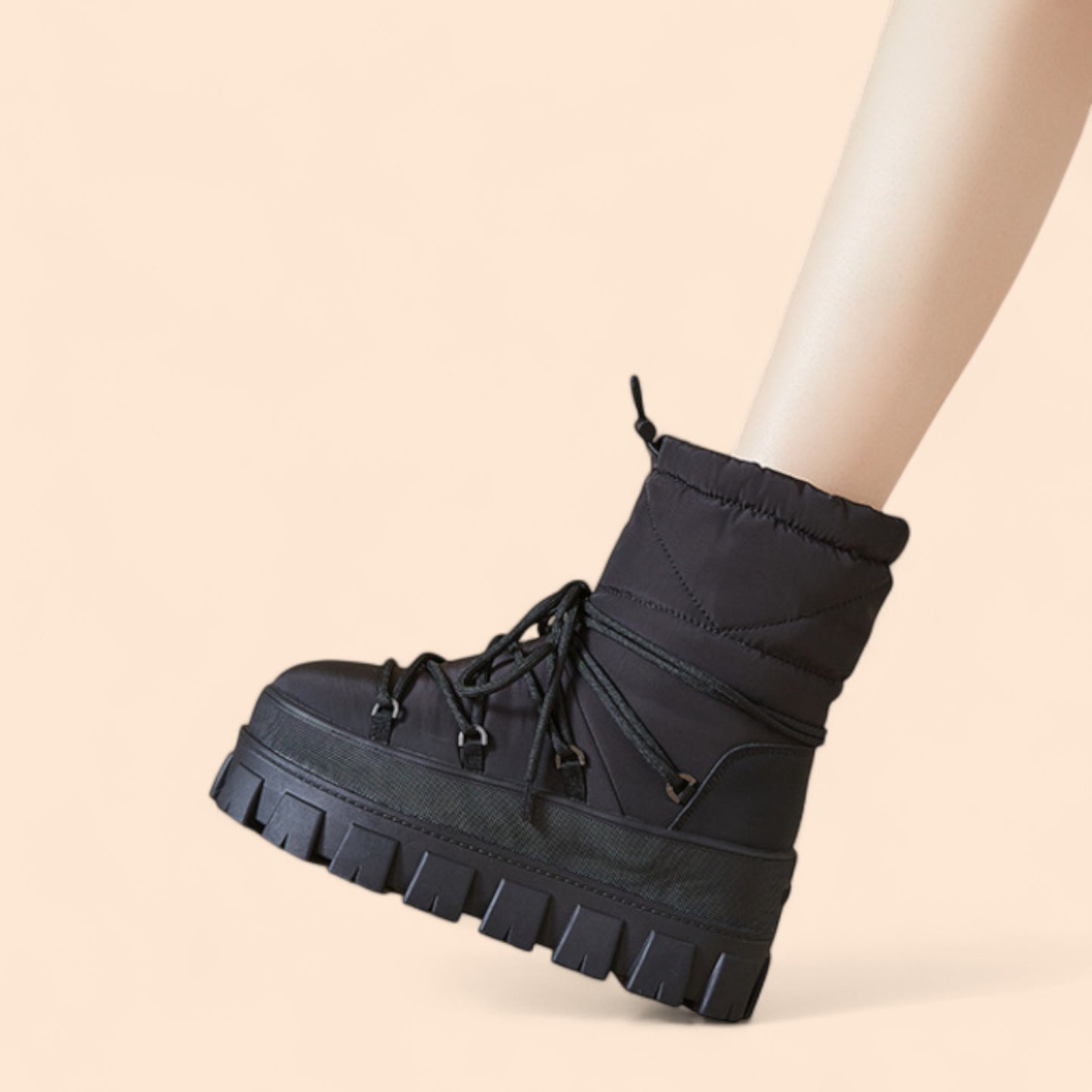 Botas Negras Plataforma Nevada