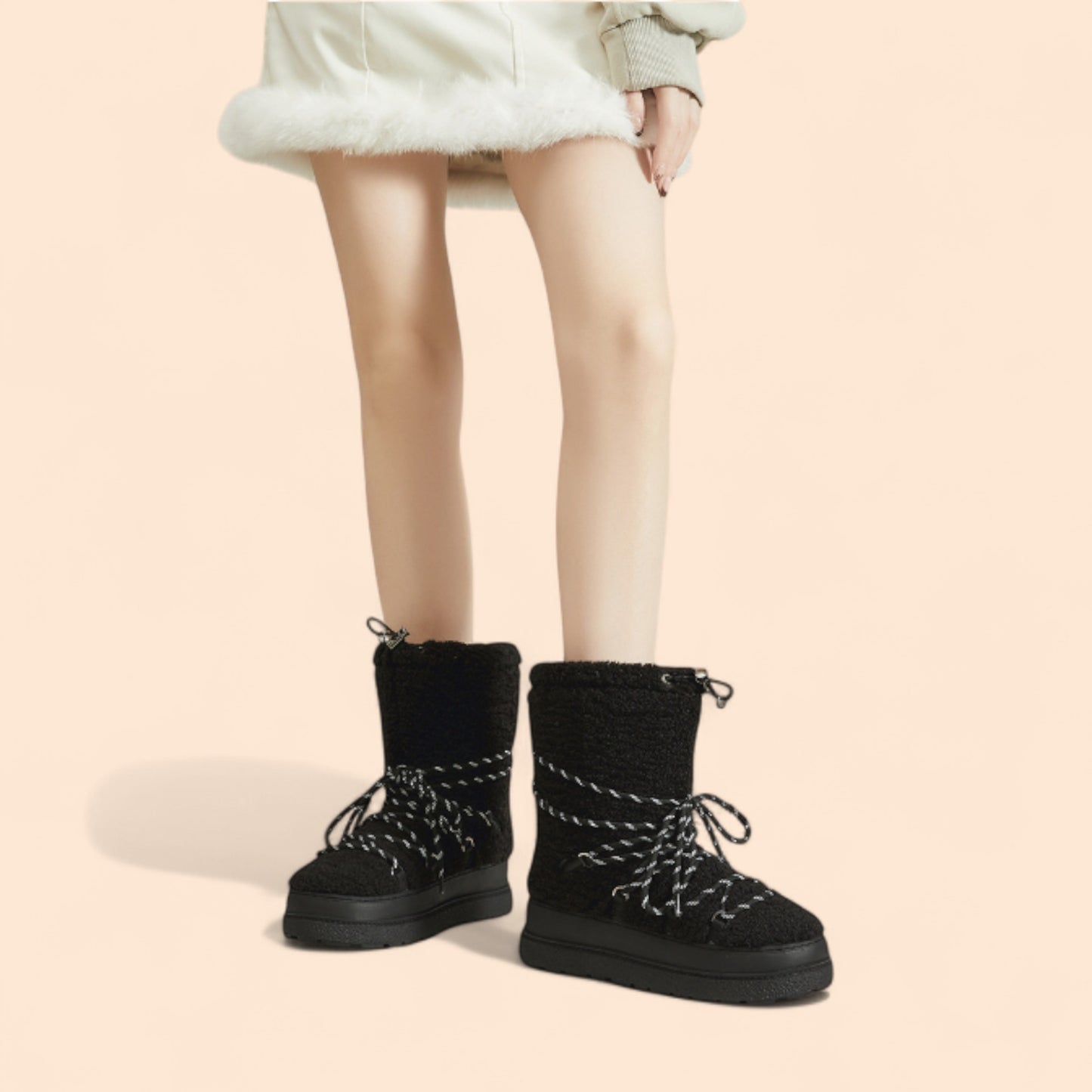 Botas Negras Plataforma Siberia