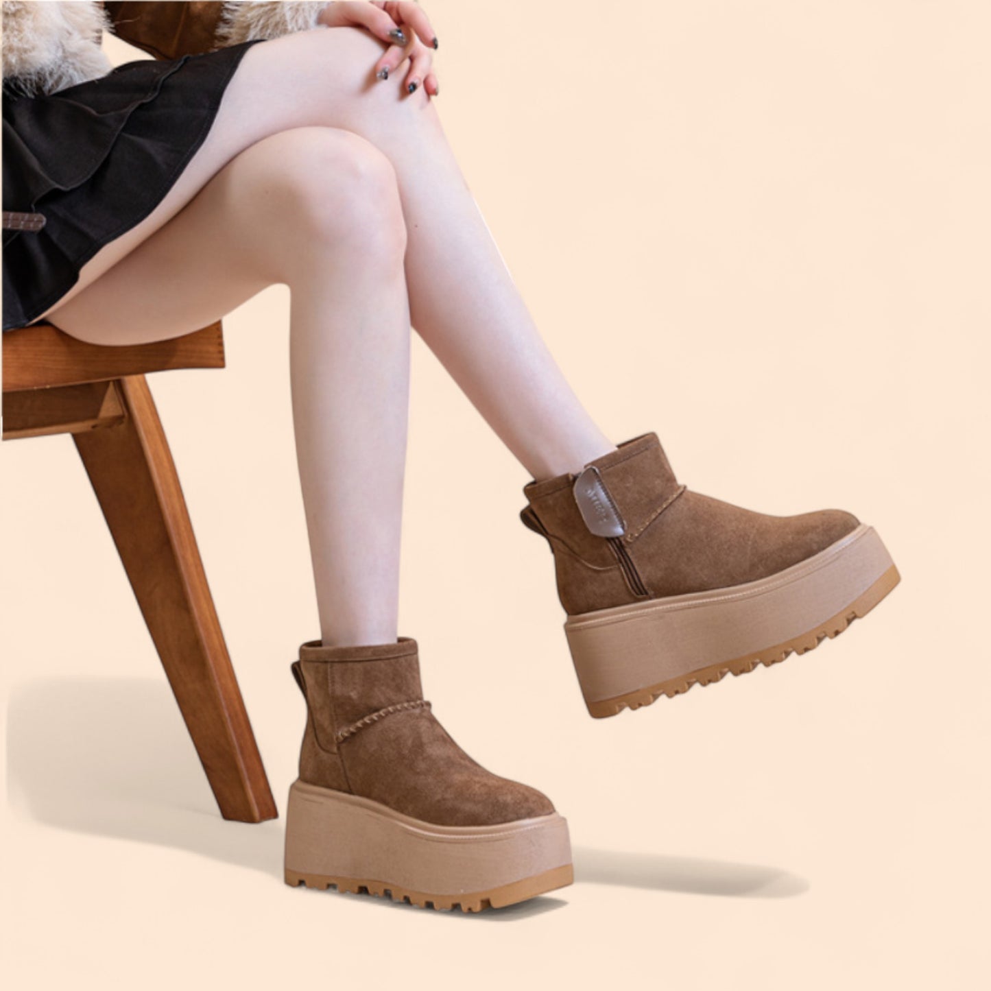 Botines Plataforma Marrones Soria