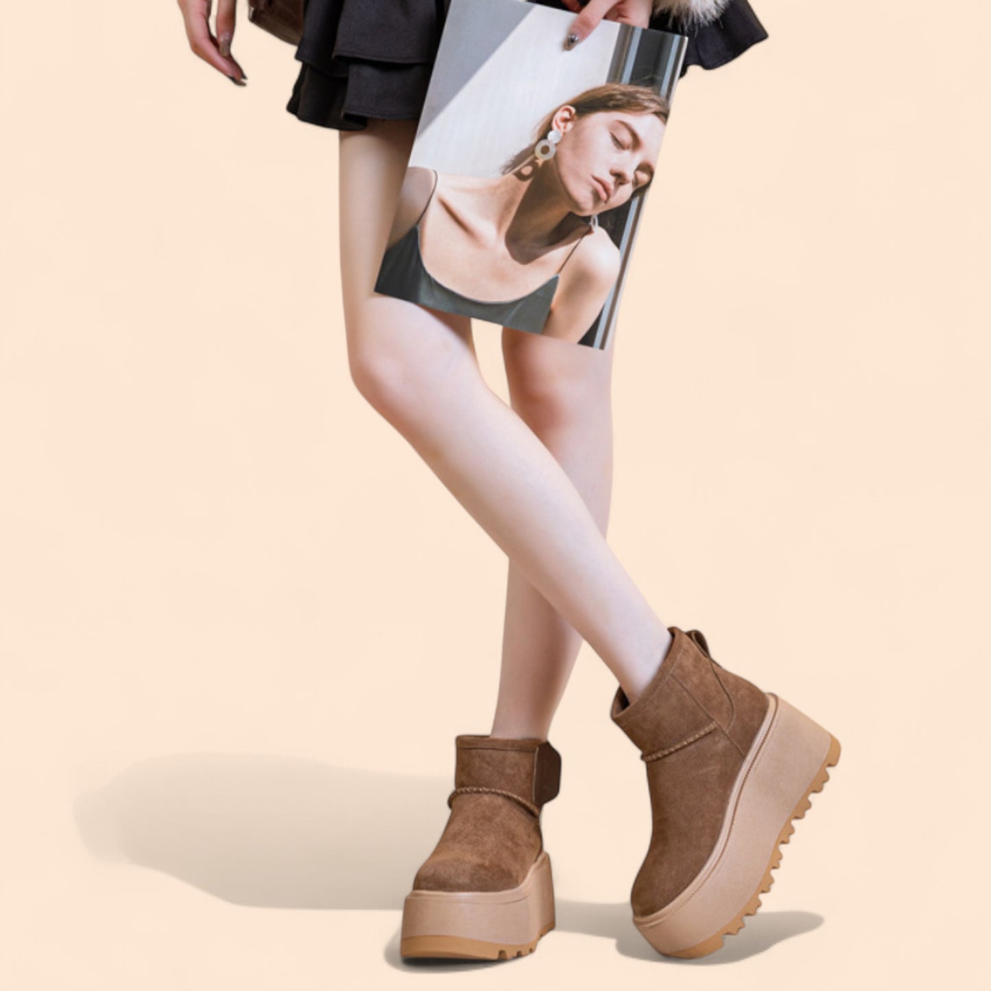 Botines Plataforma Marrones Soria