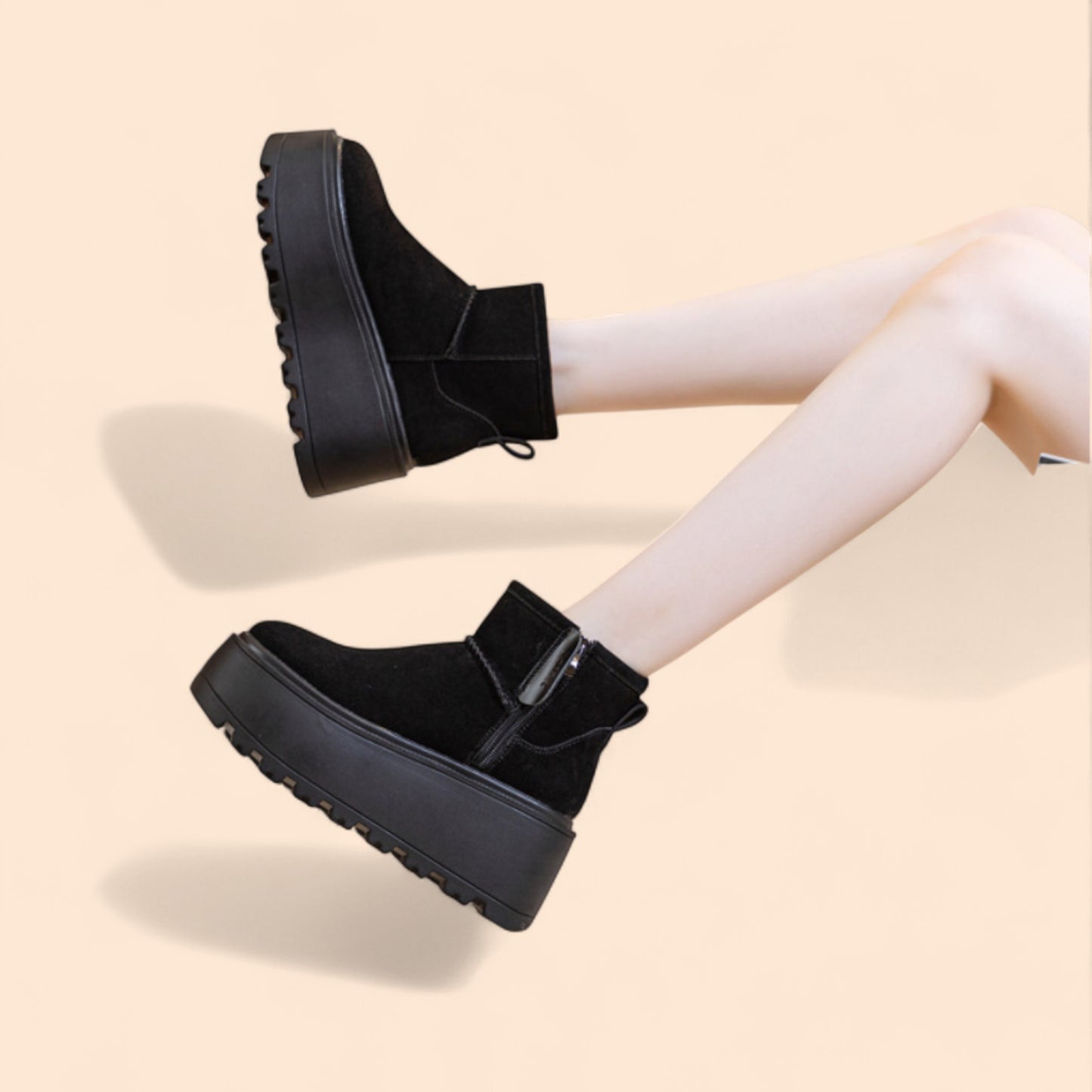 Botines Negros Plataforma Soria