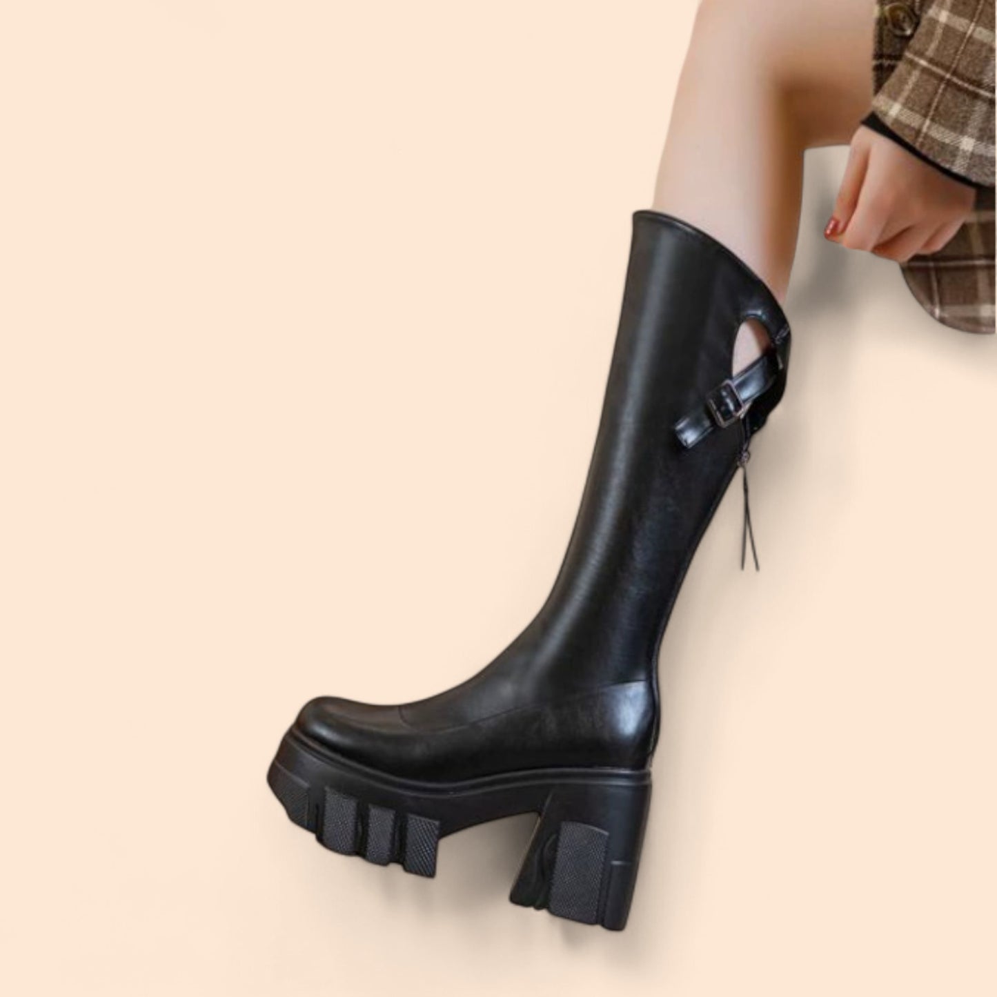 Botas Negras Plataforma Noa