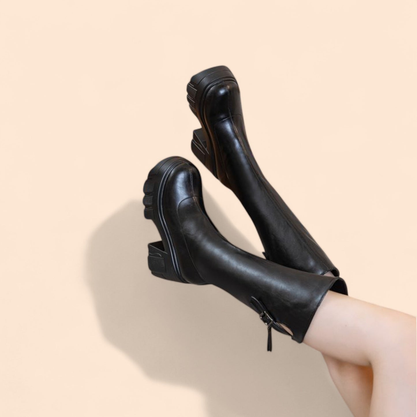 Botas Negras Plataforma Noa