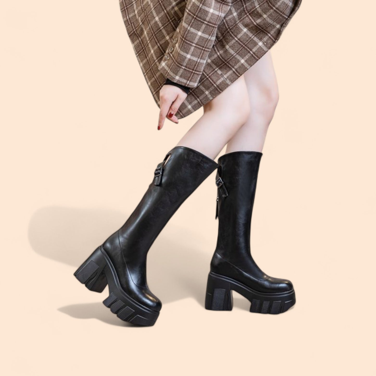 Botas Negras Plataforma Noa