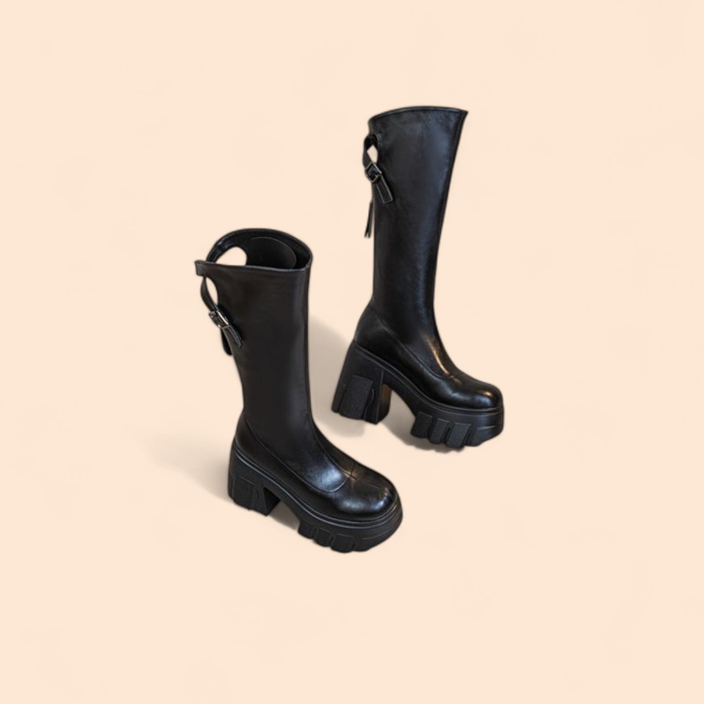 Botas Negras Plataforma Noa