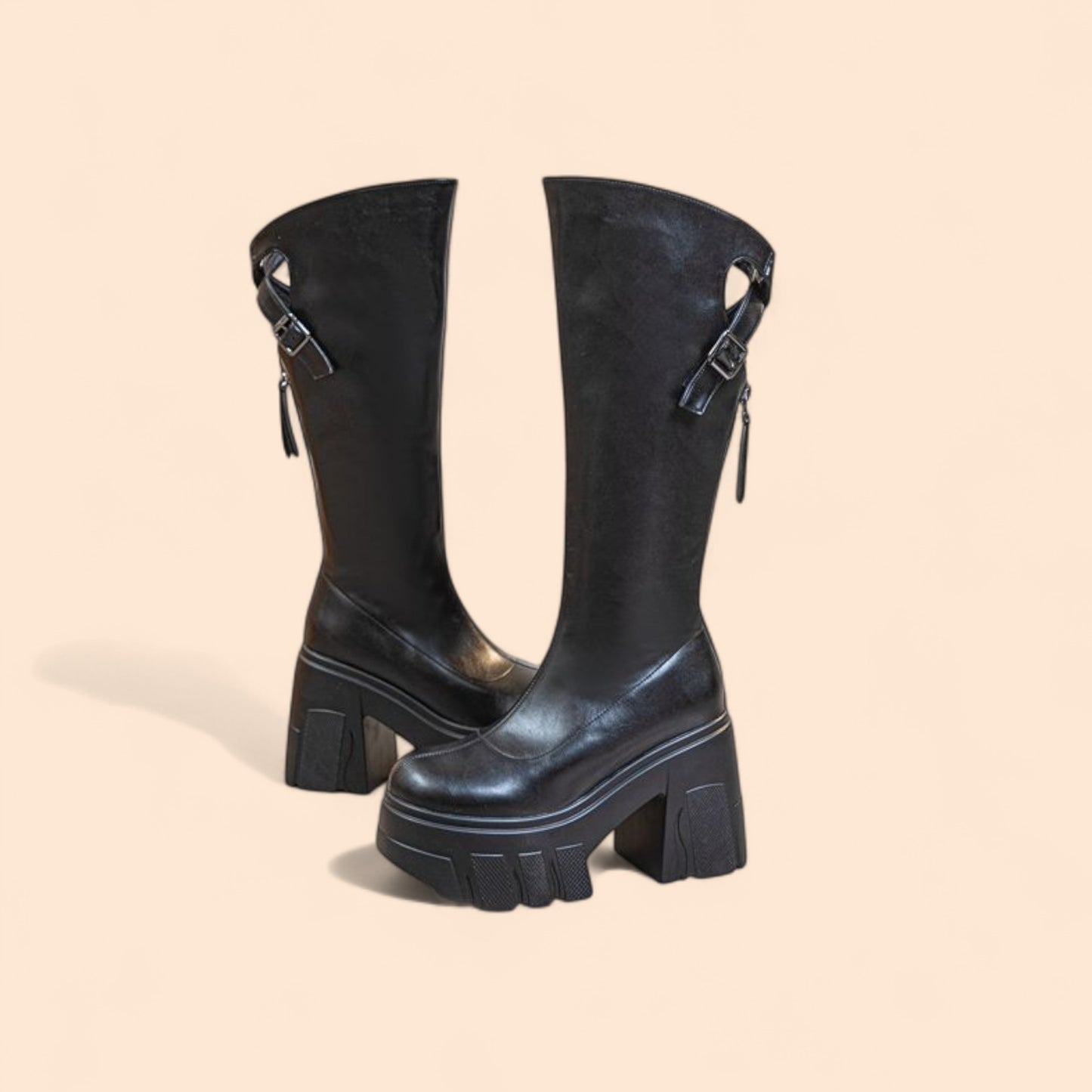 Botas Negras Plataforma Noa