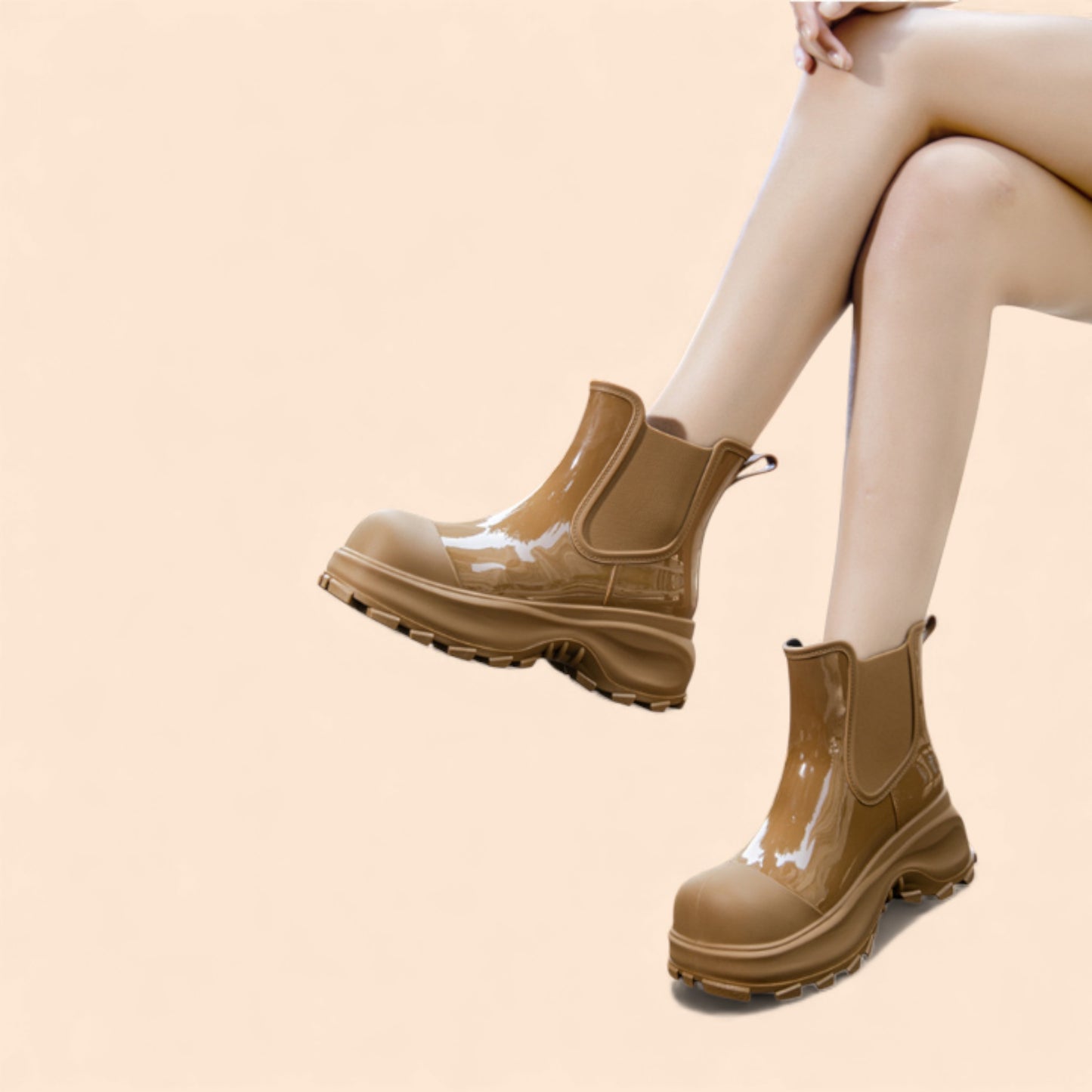 Botines Plataforma Marrones Urbania